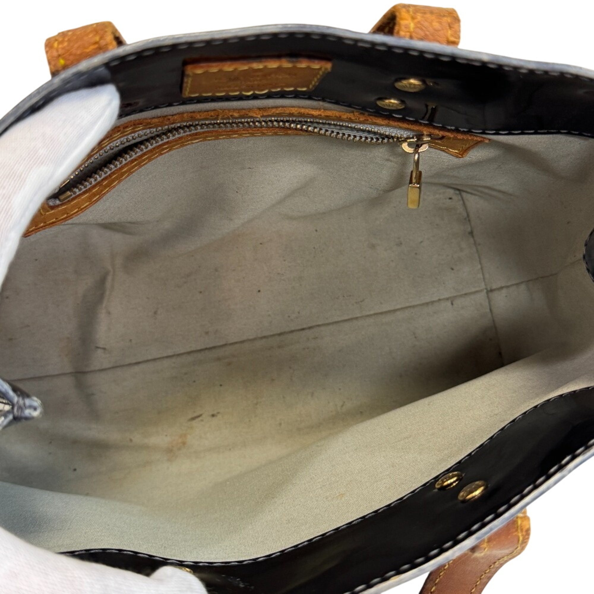 Louis Vuitton Amarante Black Galle Monogram Vernis Handbag (Pre-Owned)