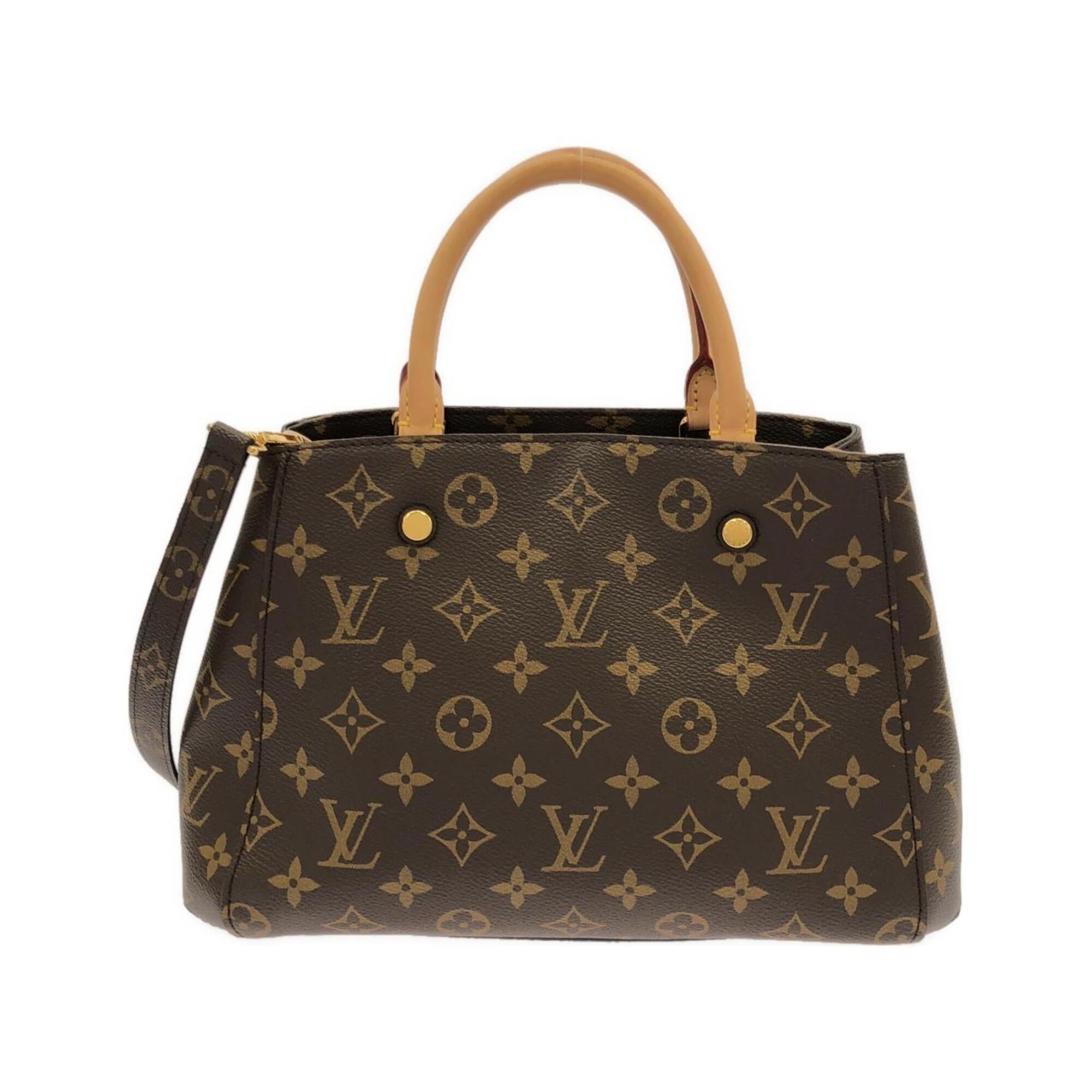 Louis Vuitton Monogram Marron Coated Canvas Handbag (Pre-Owned)
