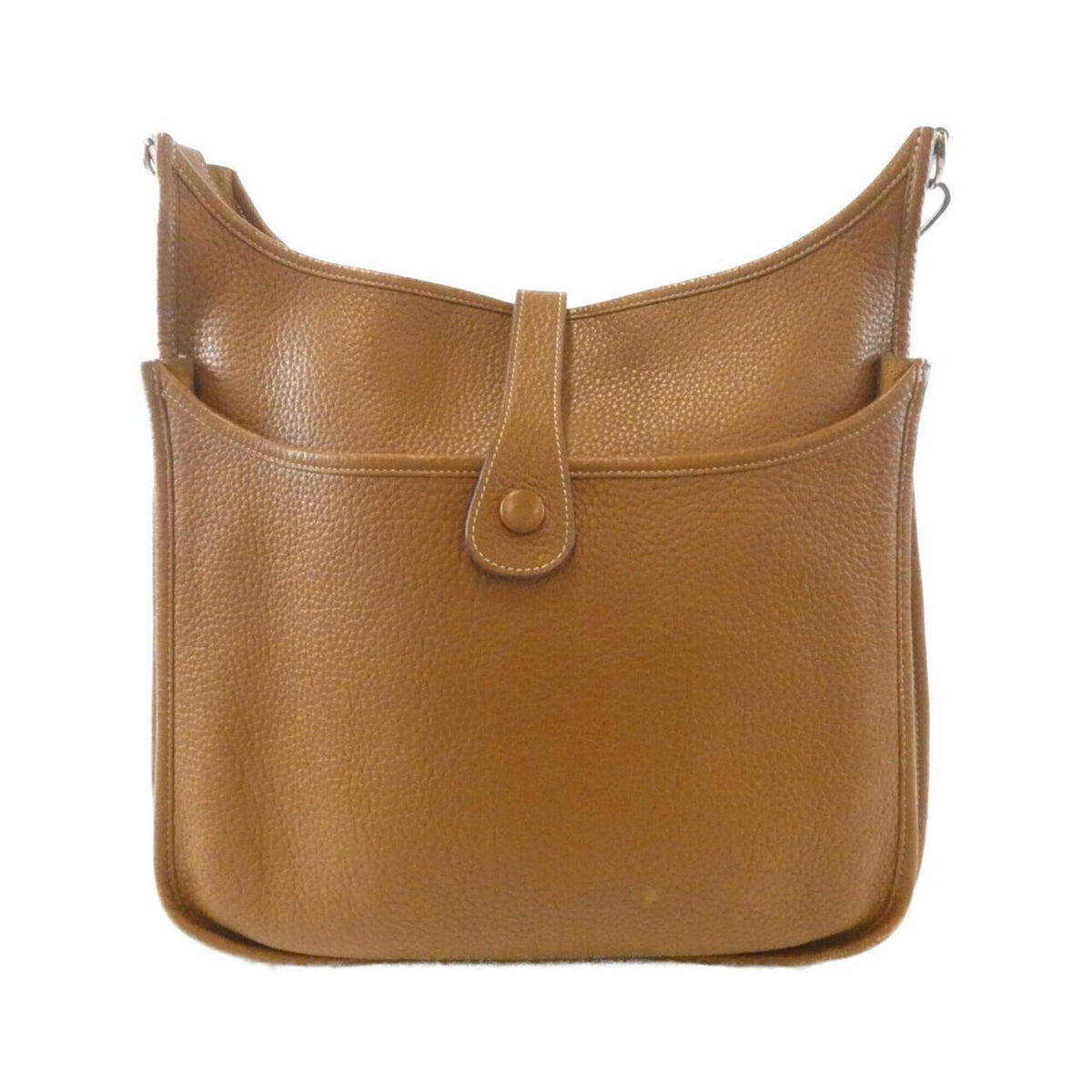 Hermes Brown Taurillon Clemence Leather Shoulder Bag (Pre-Owned)