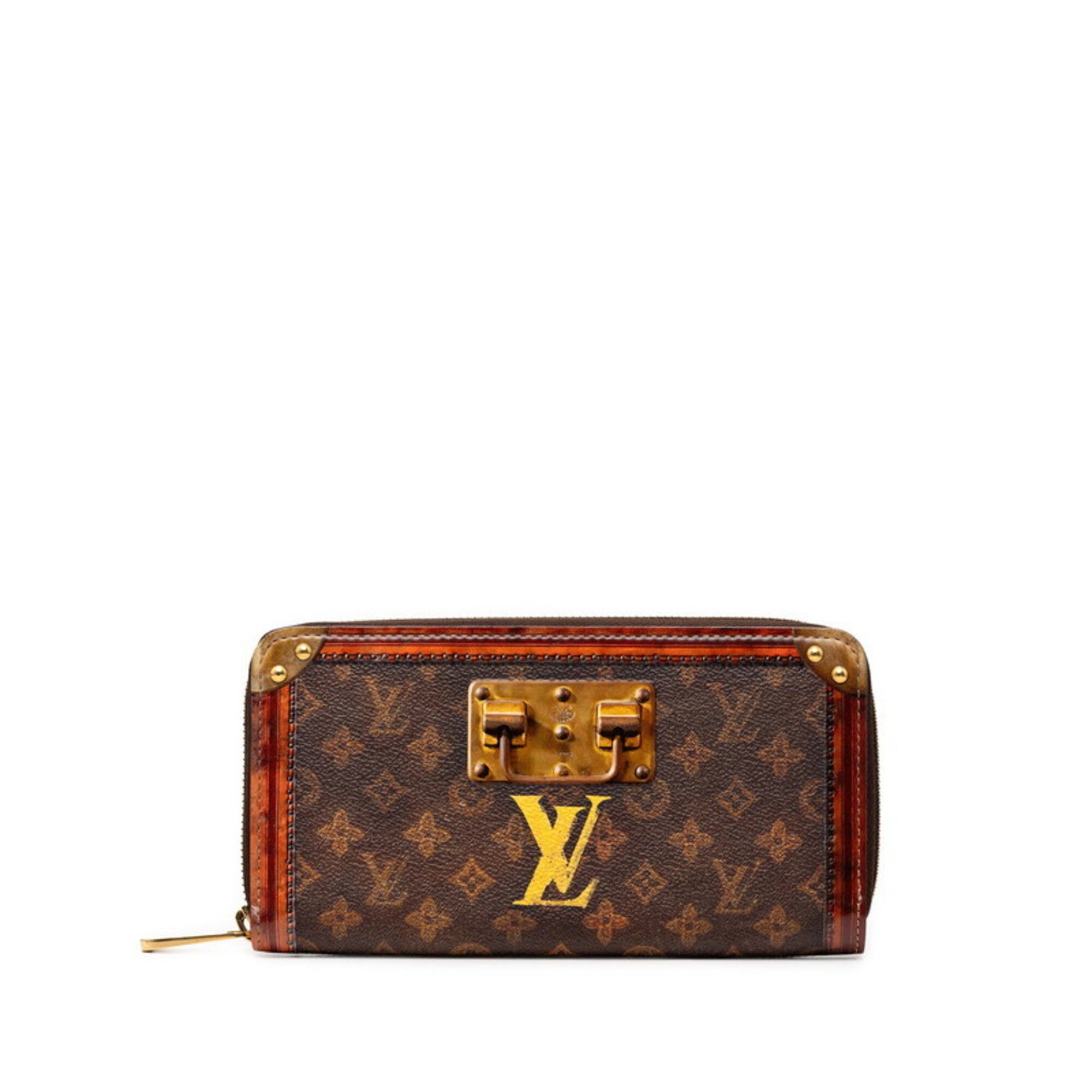Louis Vuitton Monogram Brown Pvc Leather Long Wallet (Bi-Fold) (Pre-Owned)