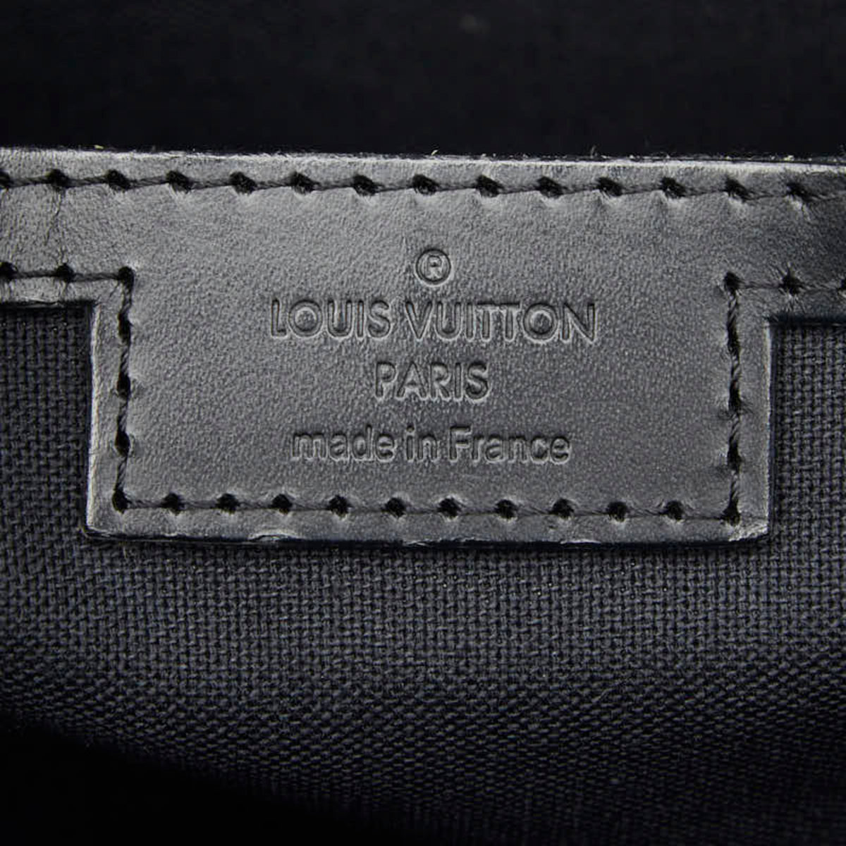 Louis Vuitton Black Pvc Leather Shoulder Bag Tote Bag (Pre-Owned)