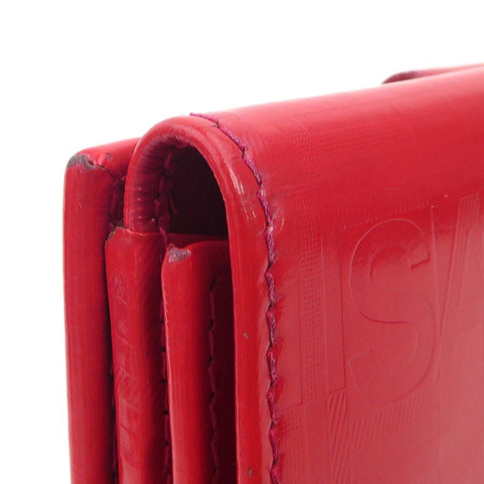 Salvatore Ferragamo Red Color Leather Wallet (Bi-Fold) (Pre-Owned)