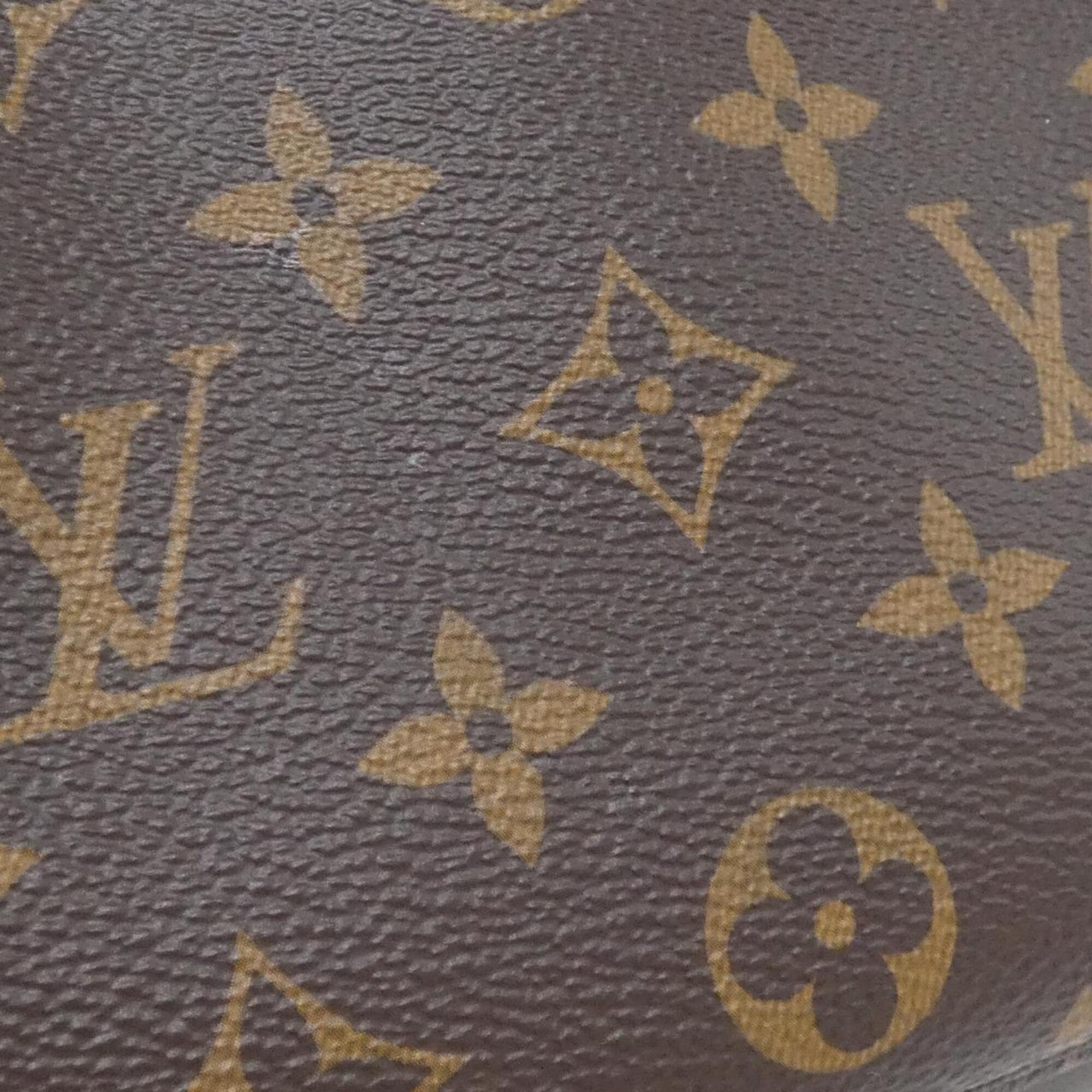 Louis Vuitton Marron Rose Clair Coated Canvas Pochette Pouch Shoulder Bag (Pre-Owned)