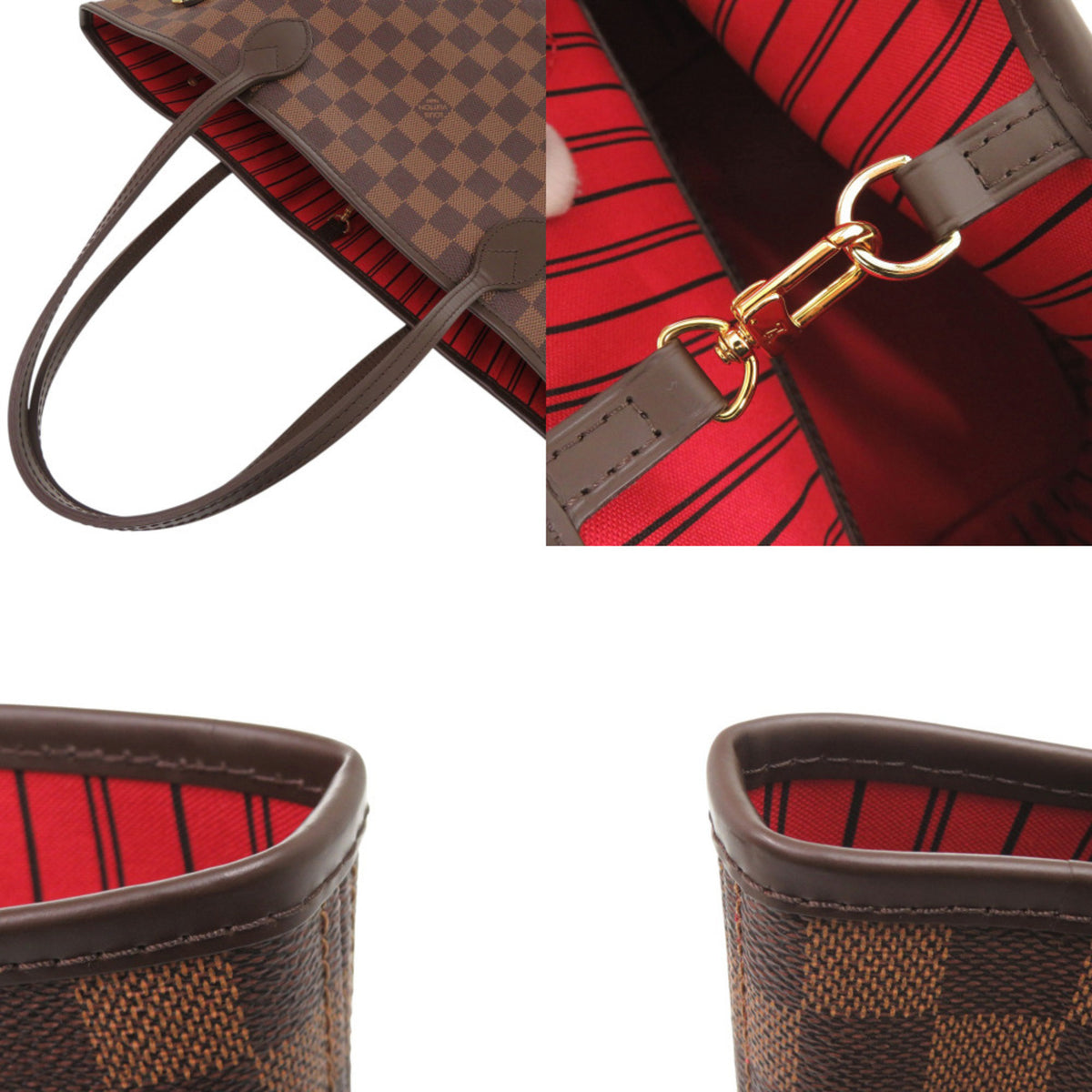 Louis Vuitton Cerise Damier Canvas Damier Canvas Handbag Tote Bag (Pre-Owned)