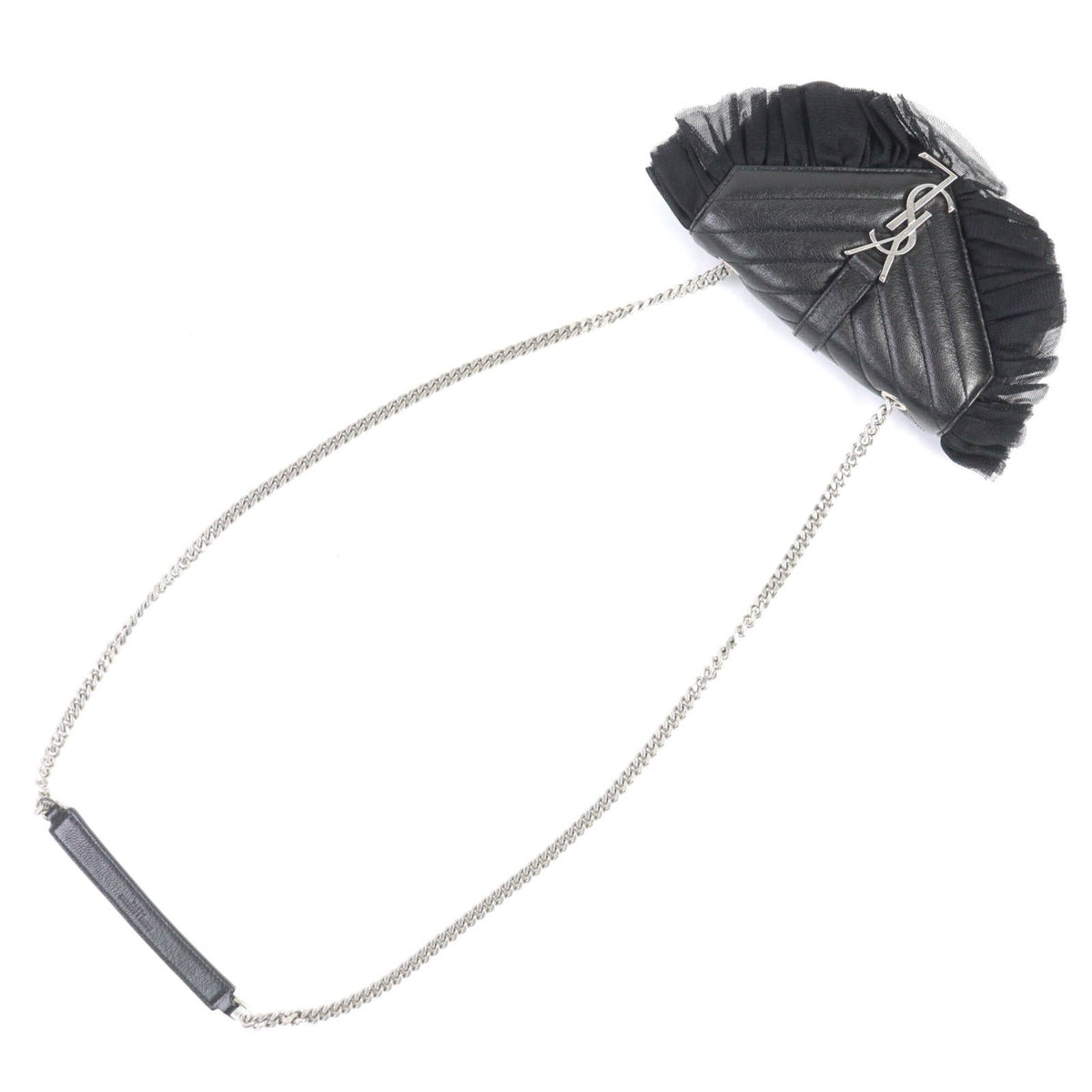 Saint Laurent Black Leather Shoulder Bag (Pre-Owned)