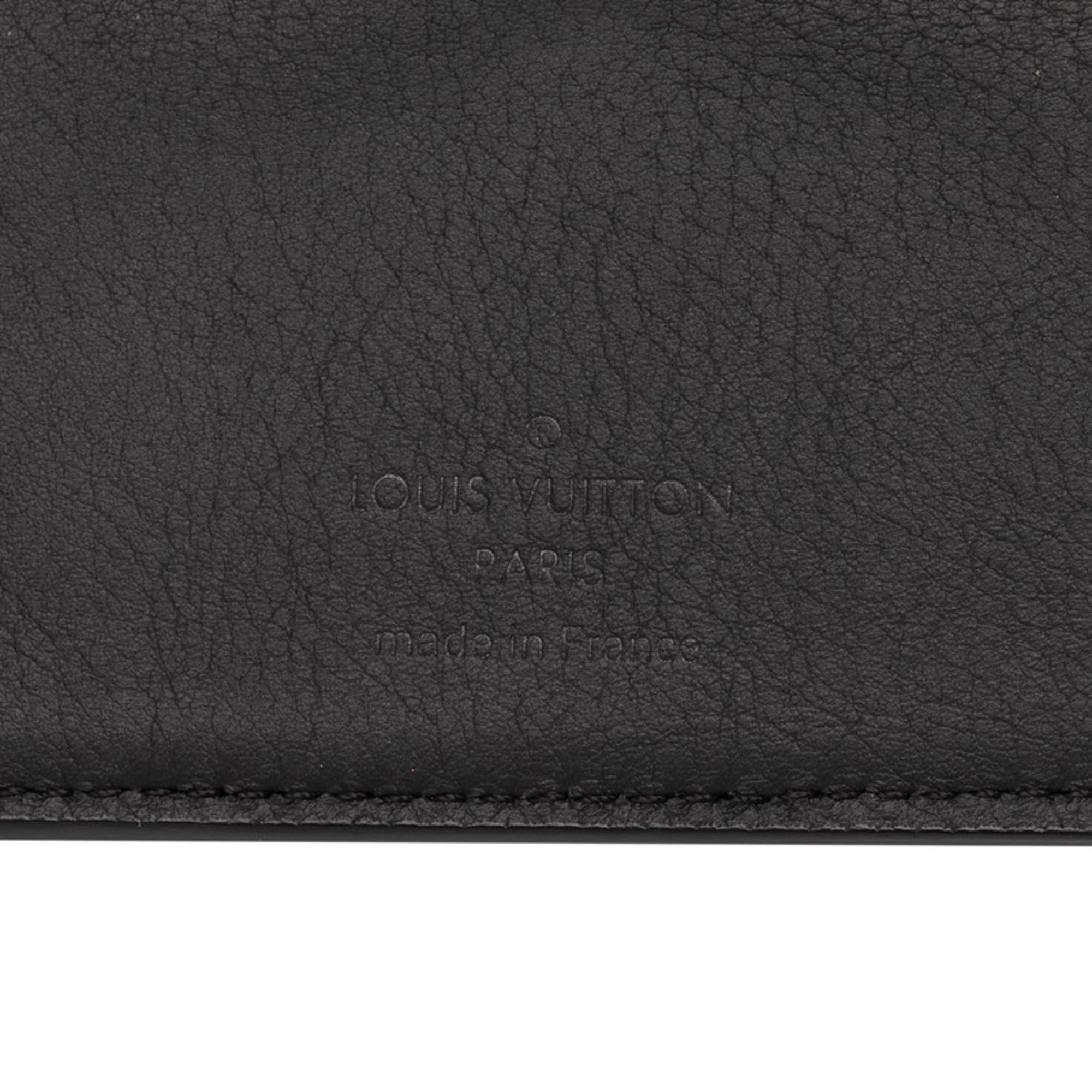 Louis Vuitton Black Multi-Color Noir Leather Wallet (Bi-Fold) (Pre-Owned)