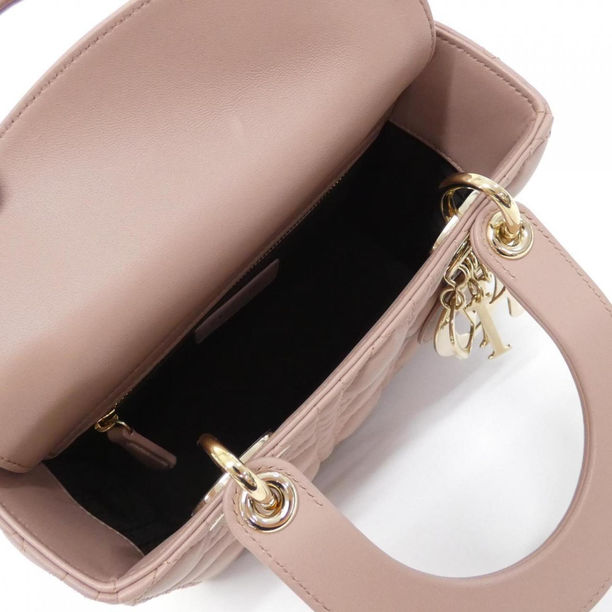 Christian Dior Pink Leather Handbag (Pre-Owned)