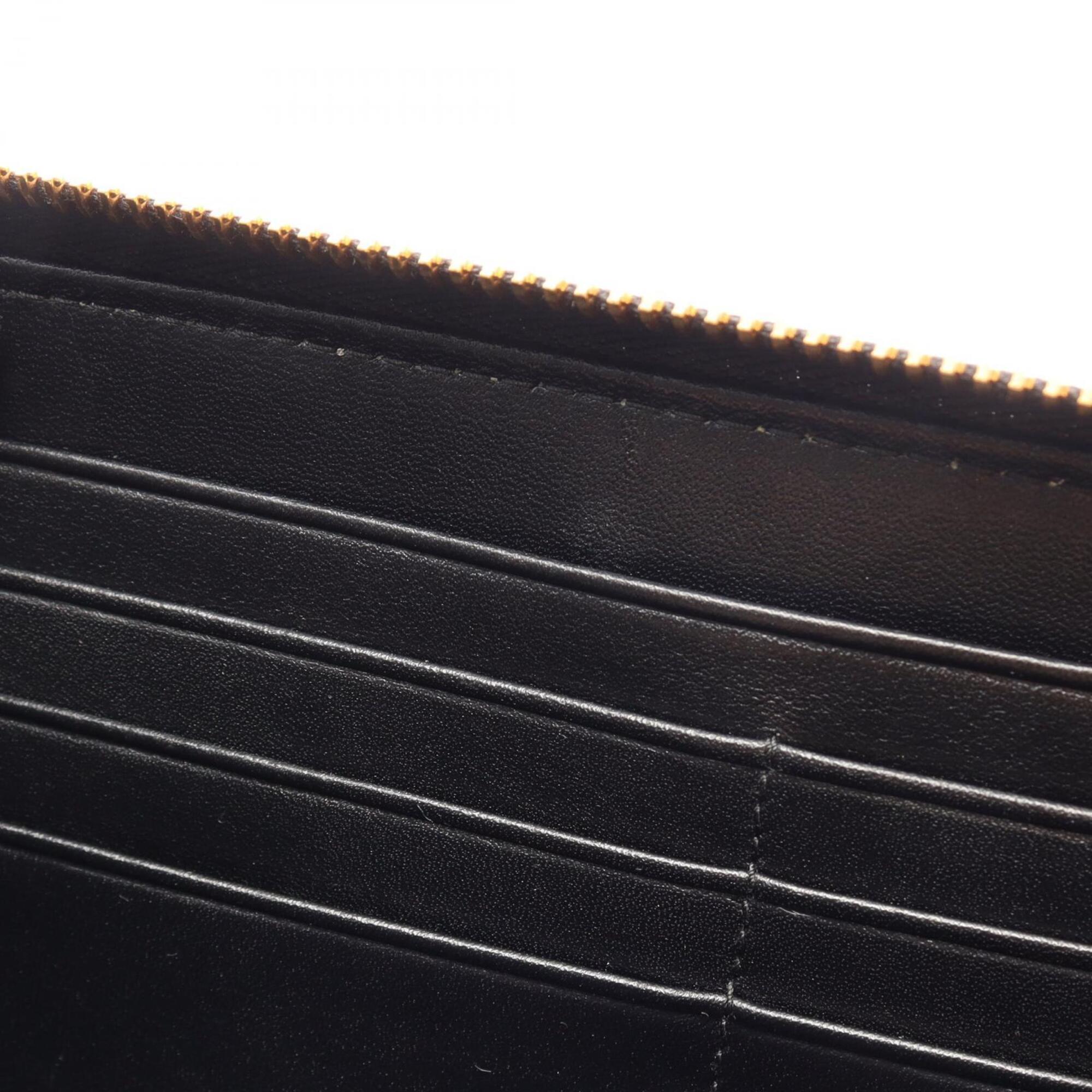 Prada Black Leather Long Wallet (Bi-Fold) (Pre-Owned)