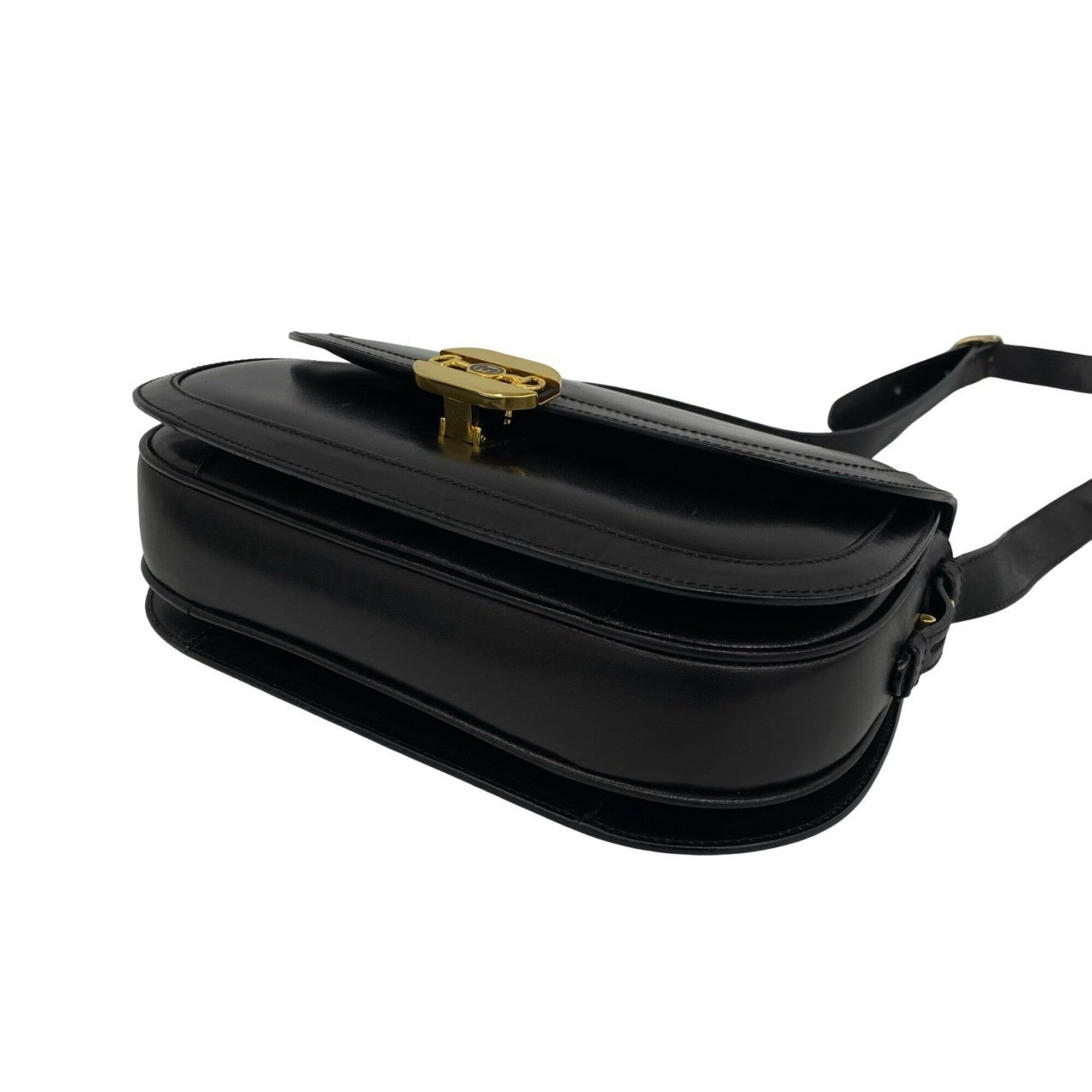 Gucci Black Leather Pochette Shoulder Bag (Pre-Owned)