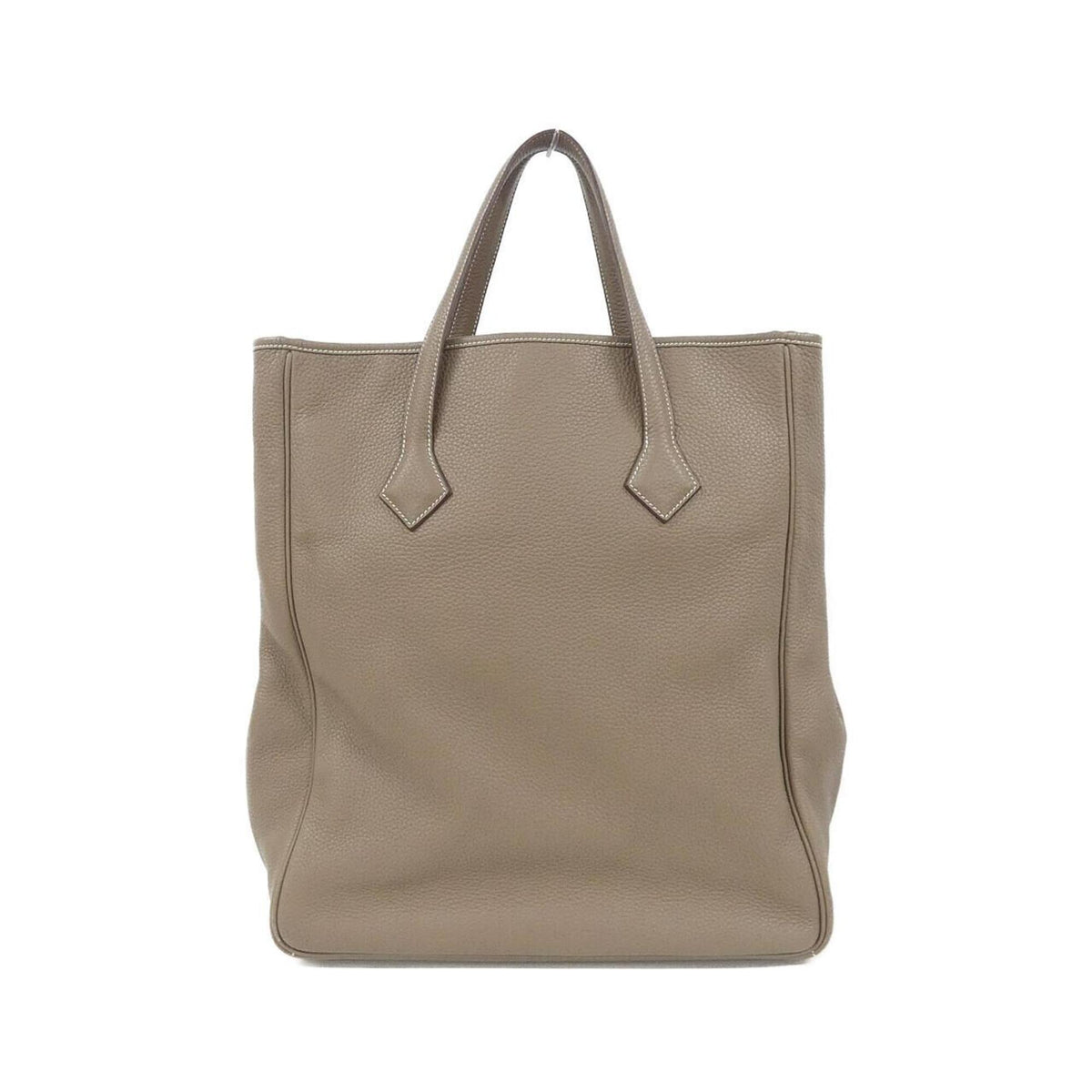 Hermes Etoupe Gray Taurillon Clemence Leather Handbag (Pre-Owned)