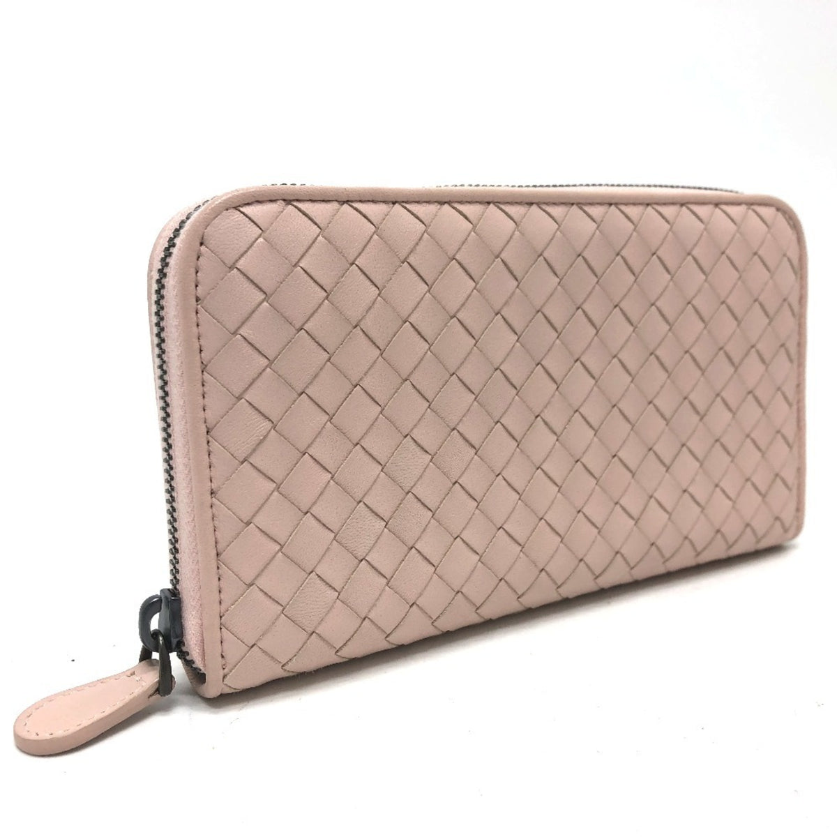 Bottega Veneta Pink Intrecciato Long Wallet (Bi-Fold) (Pre-Owned)