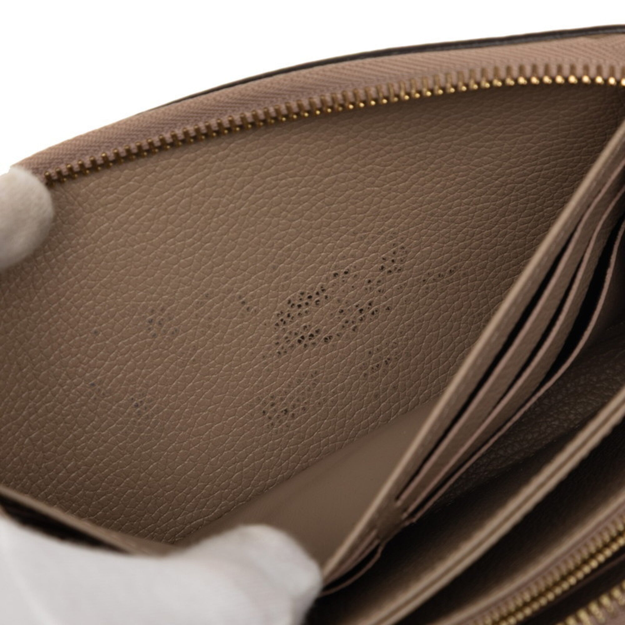 Louis Vuitton Beige Cream Tourterelle Leather Long Wallet (Bi-Fold) (Pre-Owned)