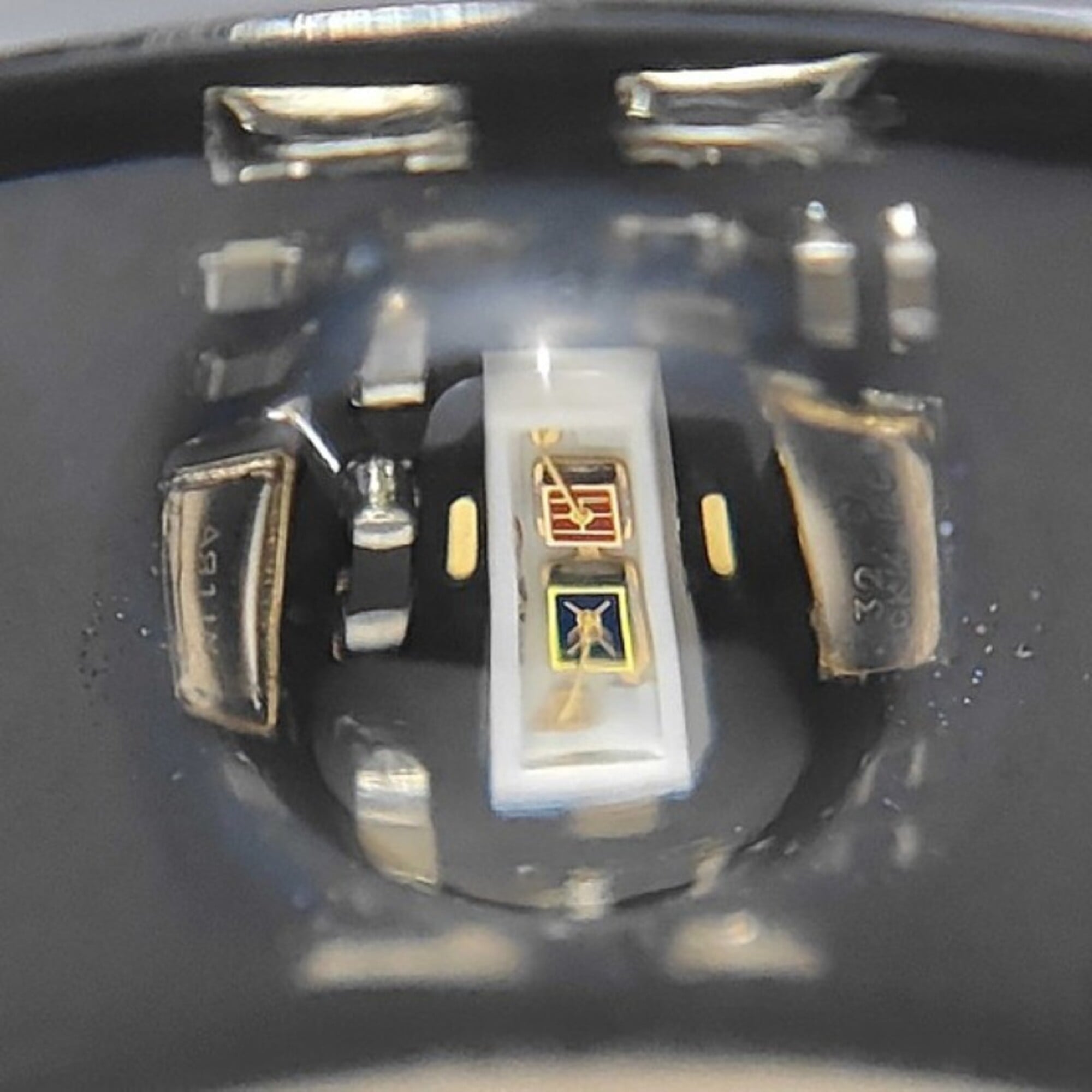 Gucci Black Titanium Band Ring (Pre-Owned)