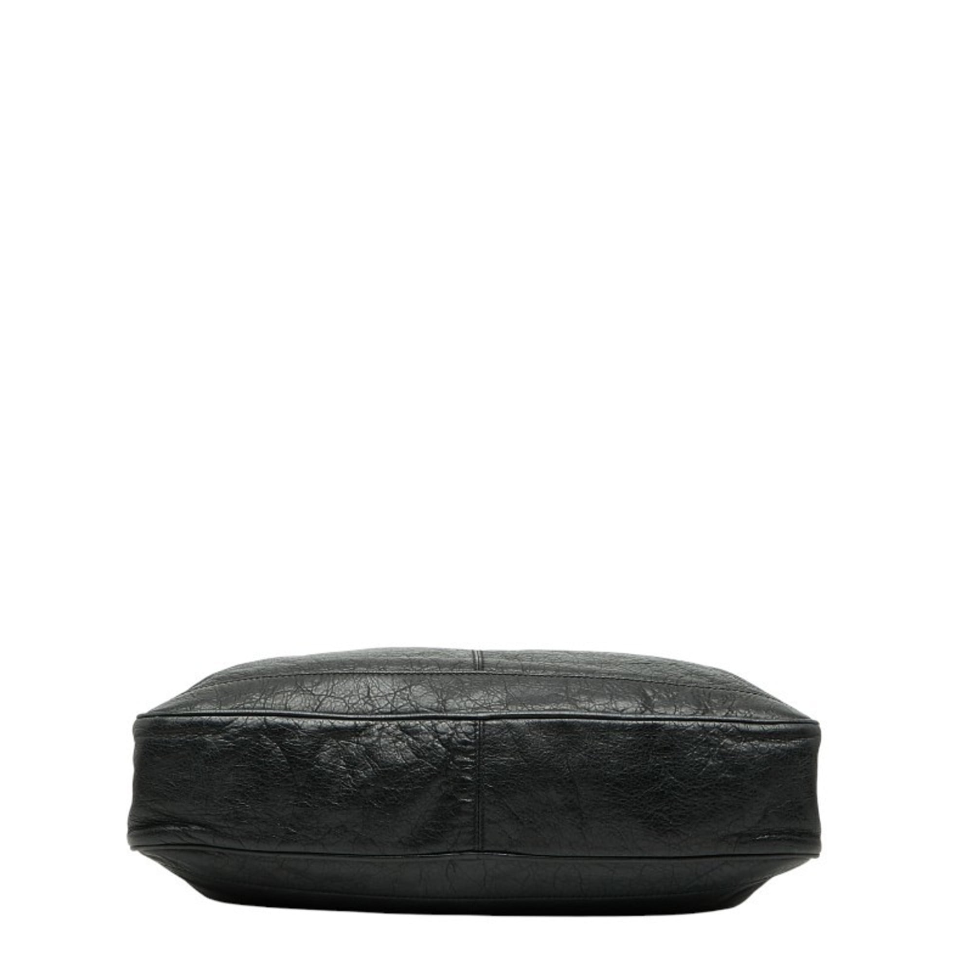 Balenciaga Black Leather Briefcase Shoulder Bag (Pre-Owned)
