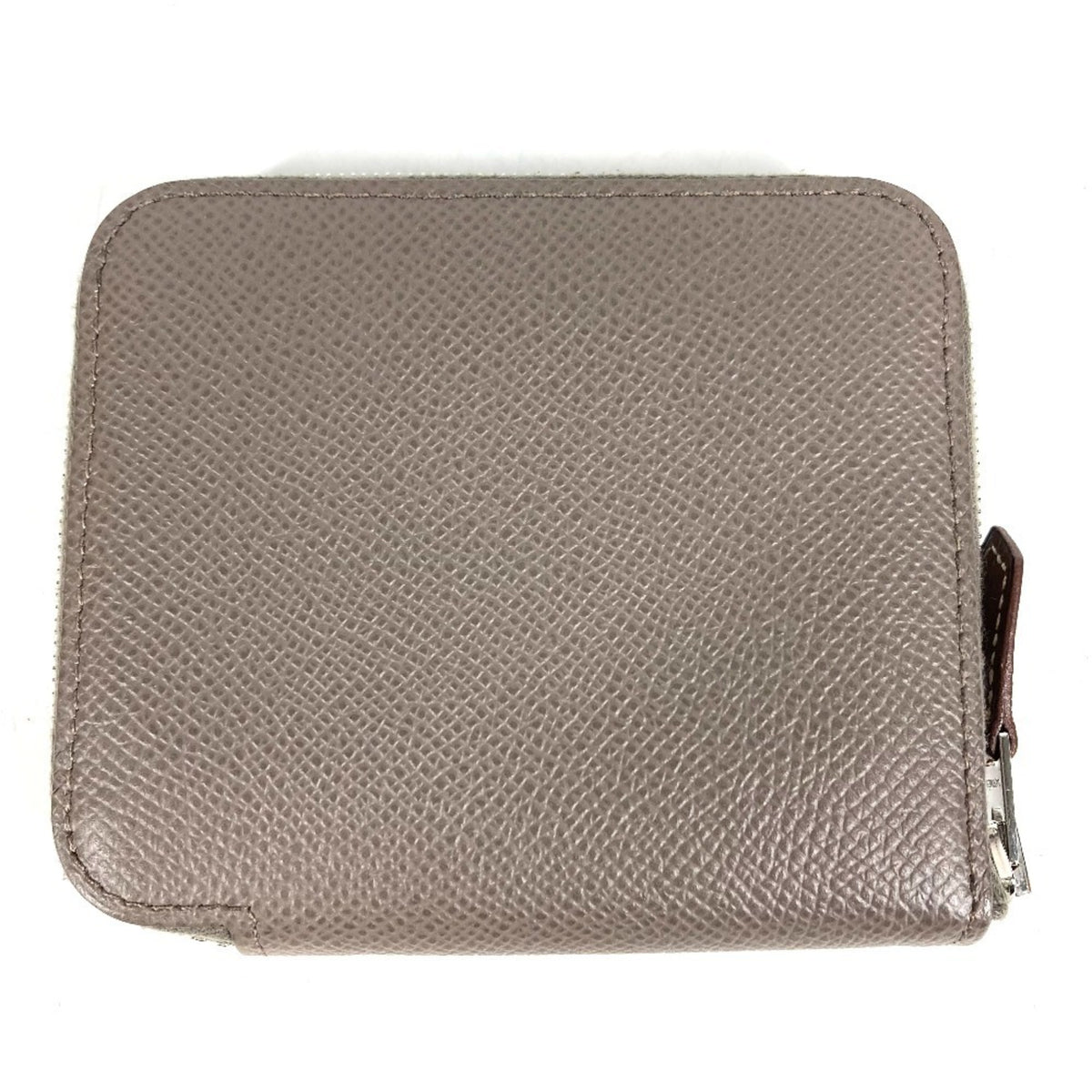 Hermes Gray Epsom Leather Coin Purse/Coin Case (Pre-Owned)