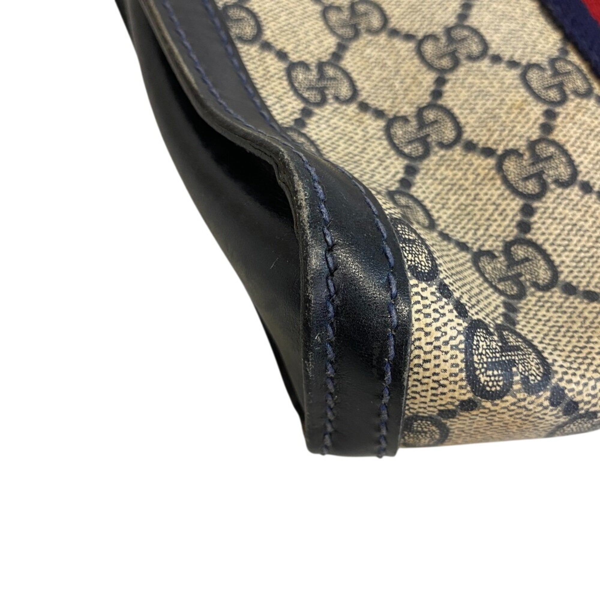 Gucci Sherry Line Black Pvc Clutch Bag Pouch (Pre-Owned)