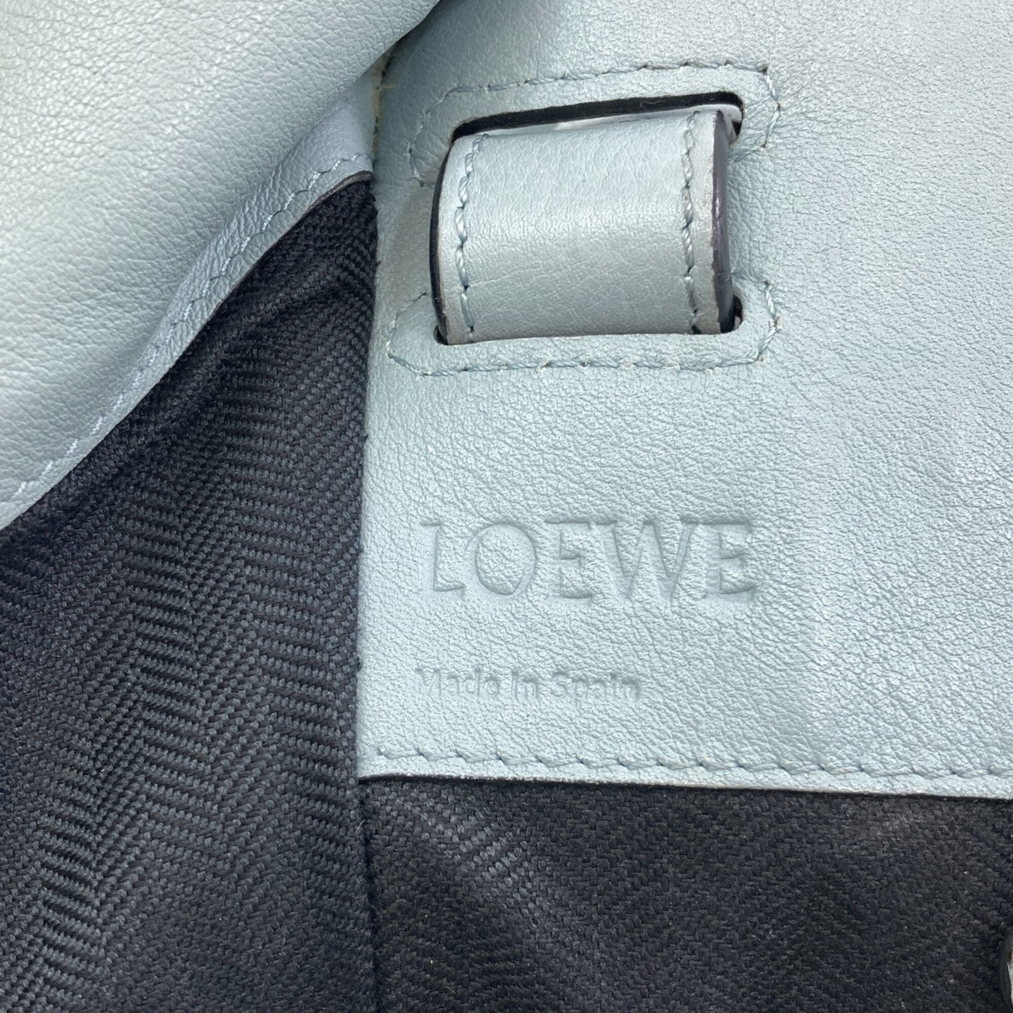 Loewe Light Blue Leather Handbag Pouch (Pre-Owned)
