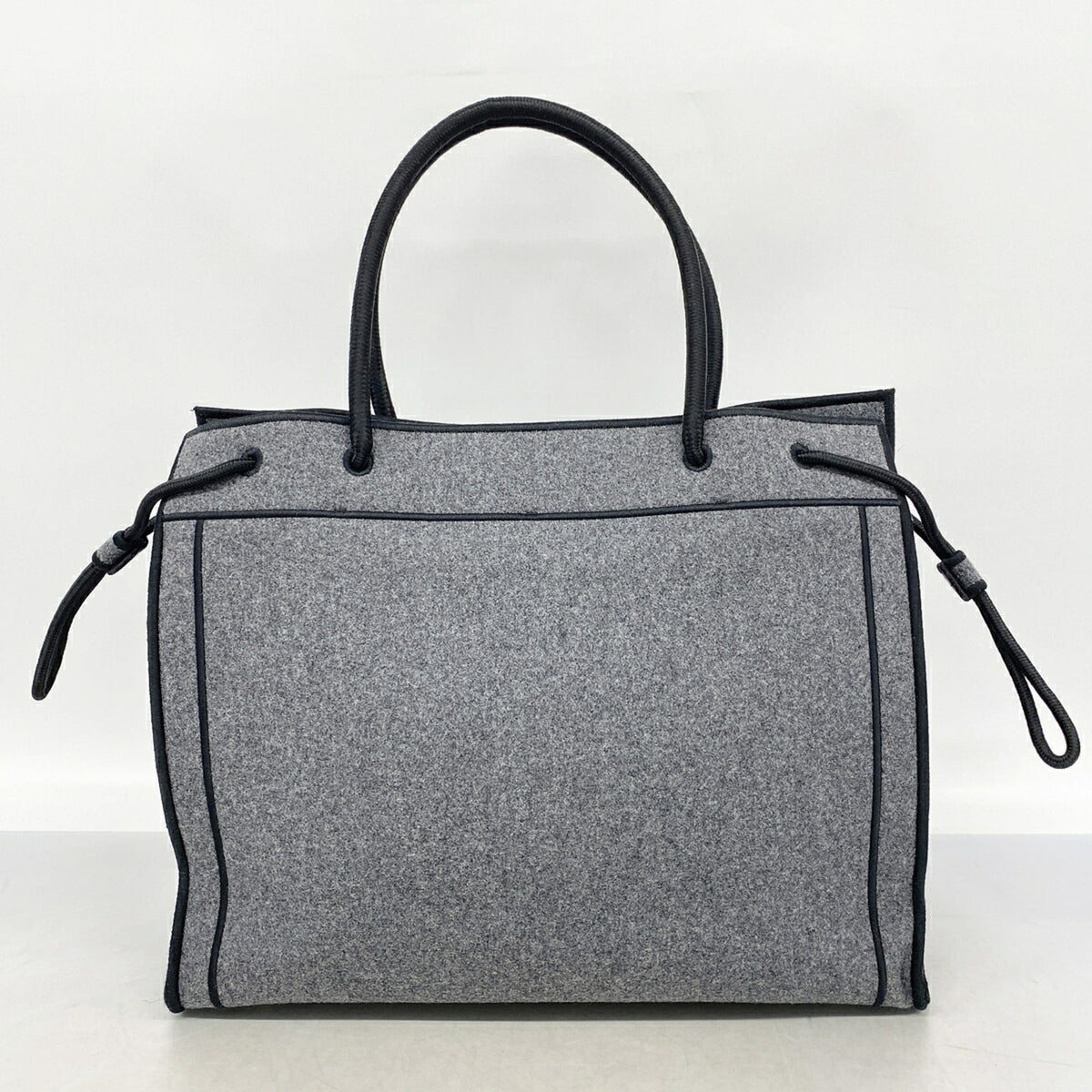 Fendi Gray Felt Tote Bag (Pre-Owned)