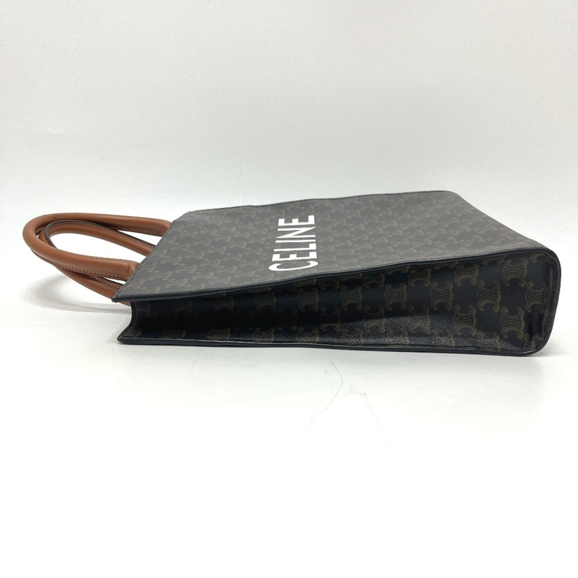Celine Cabas Brown Pvc Leather Tote Bag (Pre-Owned)