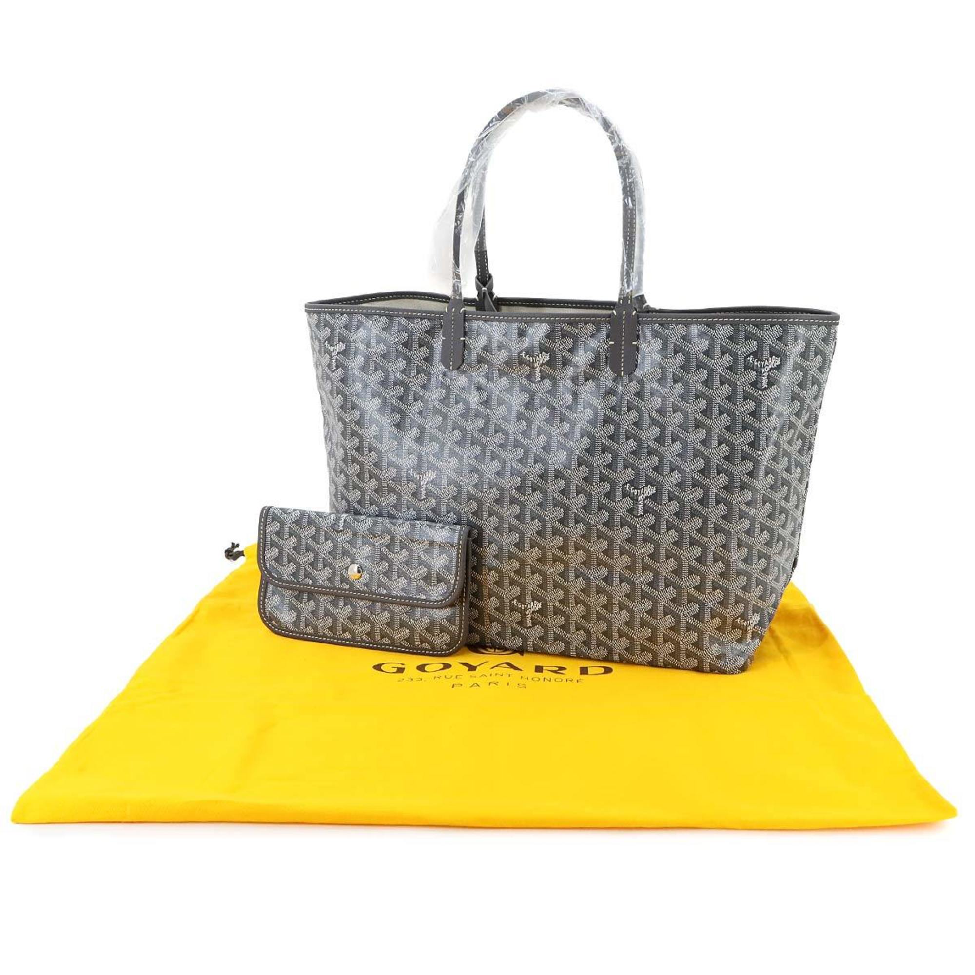 Goyard Saint Louis Gray Pvc Leather Tote Bag (Pre-Owned)
