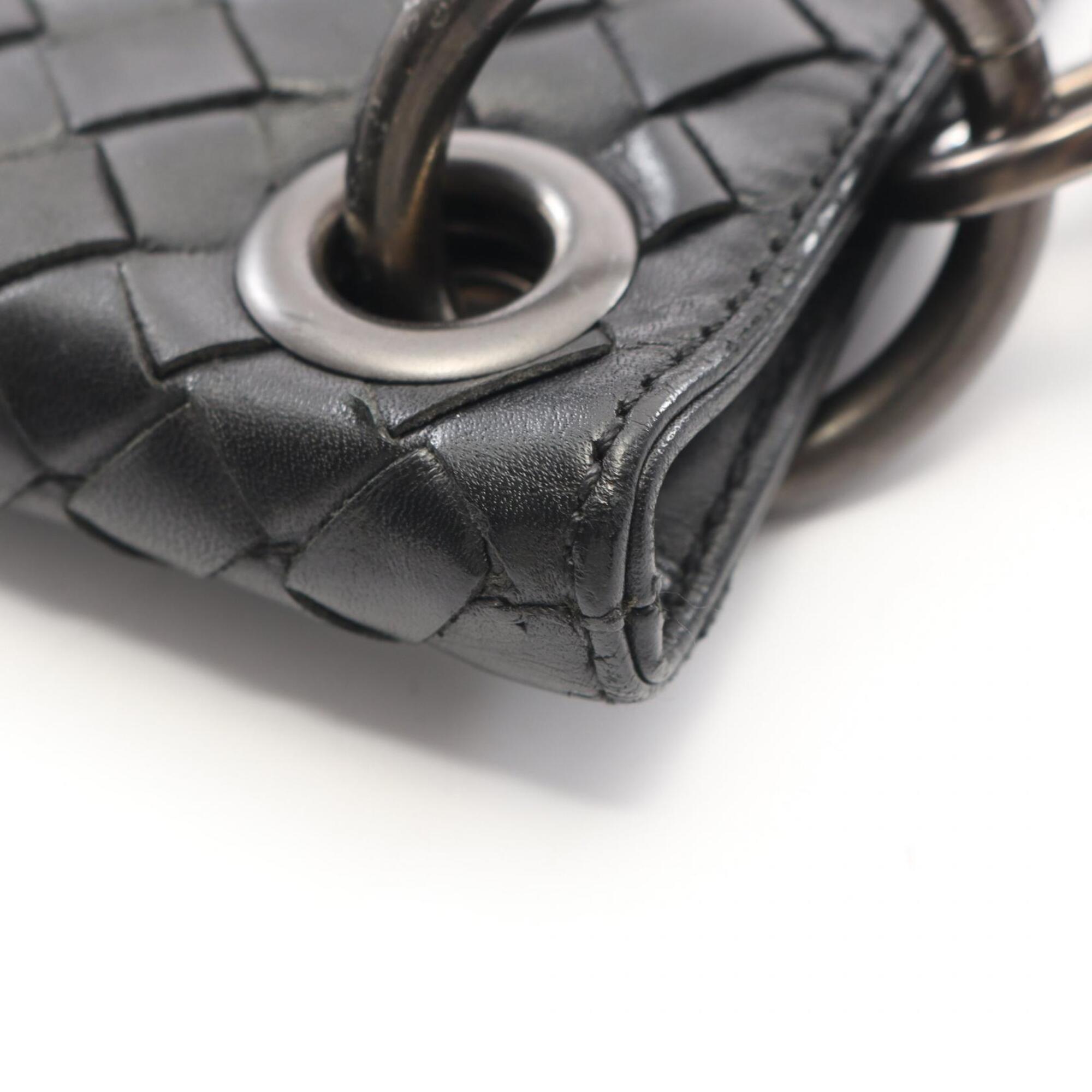 Bottega Veneta Intrecciato Black Intrecciato Handbag Shoulder Bag (Pre-Owned)