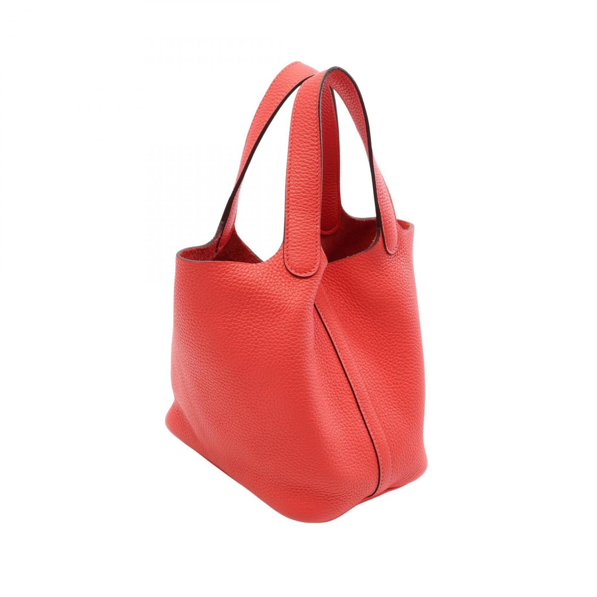 Hermes Pink Rose Jaipur Taurillon Clemence Leather Handbag (Pre-Owned)