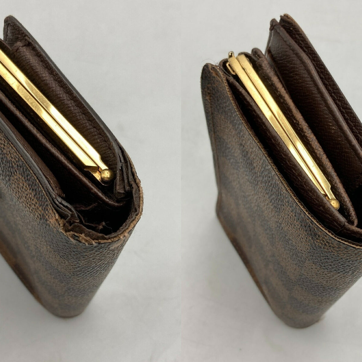 Louis Vuitton Brown Pvc Leather Wallet (Bi-Fold) (Pre-Owned)