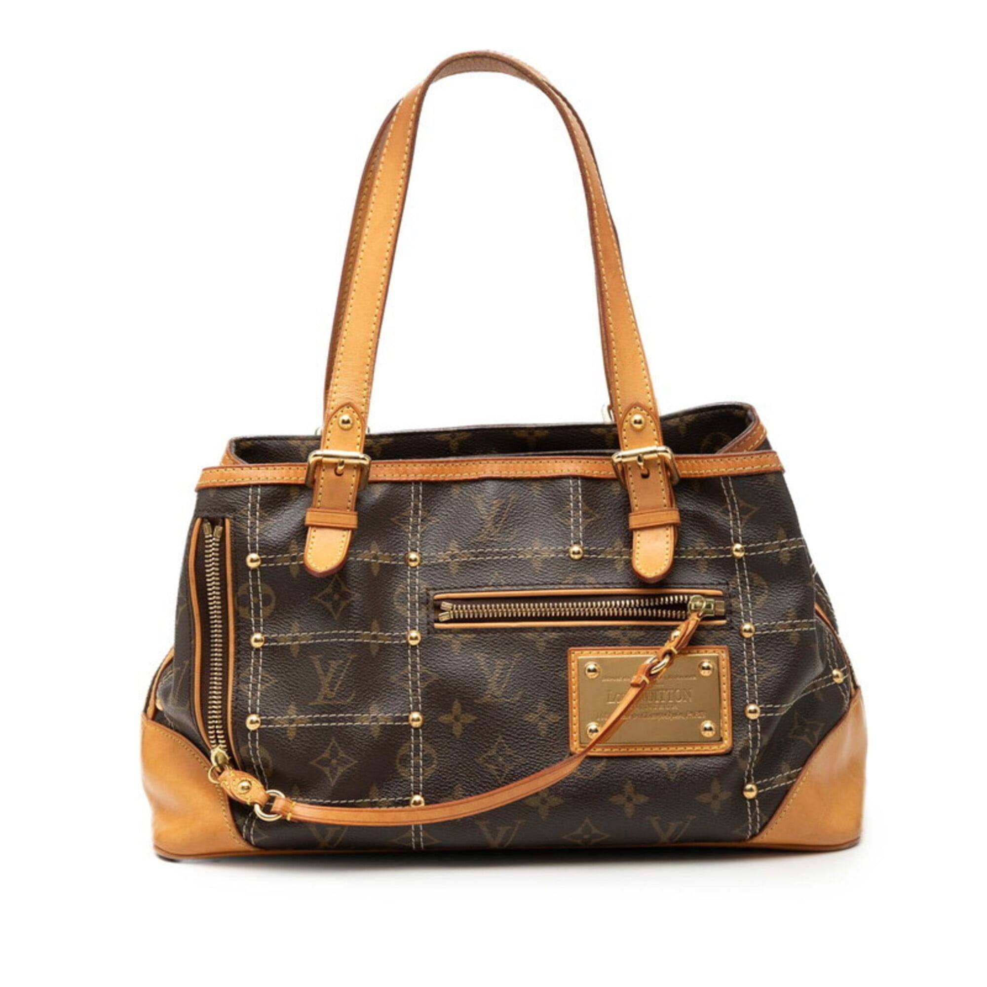 Louis Vuitton Brown Pvc Leather Handbag Shoulder Bag (Pre-Owned)
