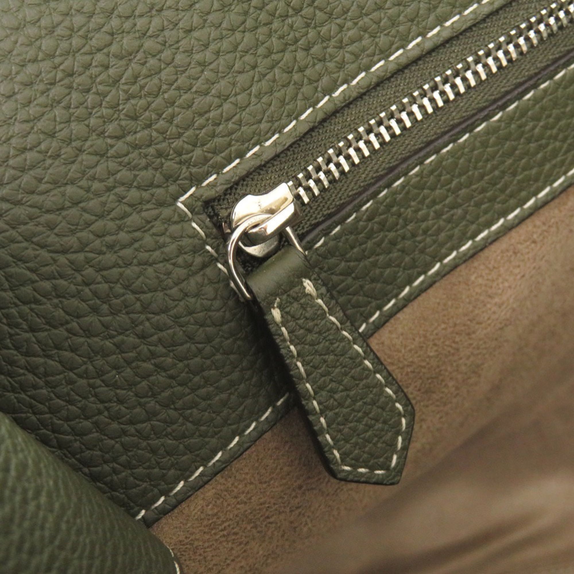 Bonaventura Olive Leather Tote Bag (Pre-Owned)