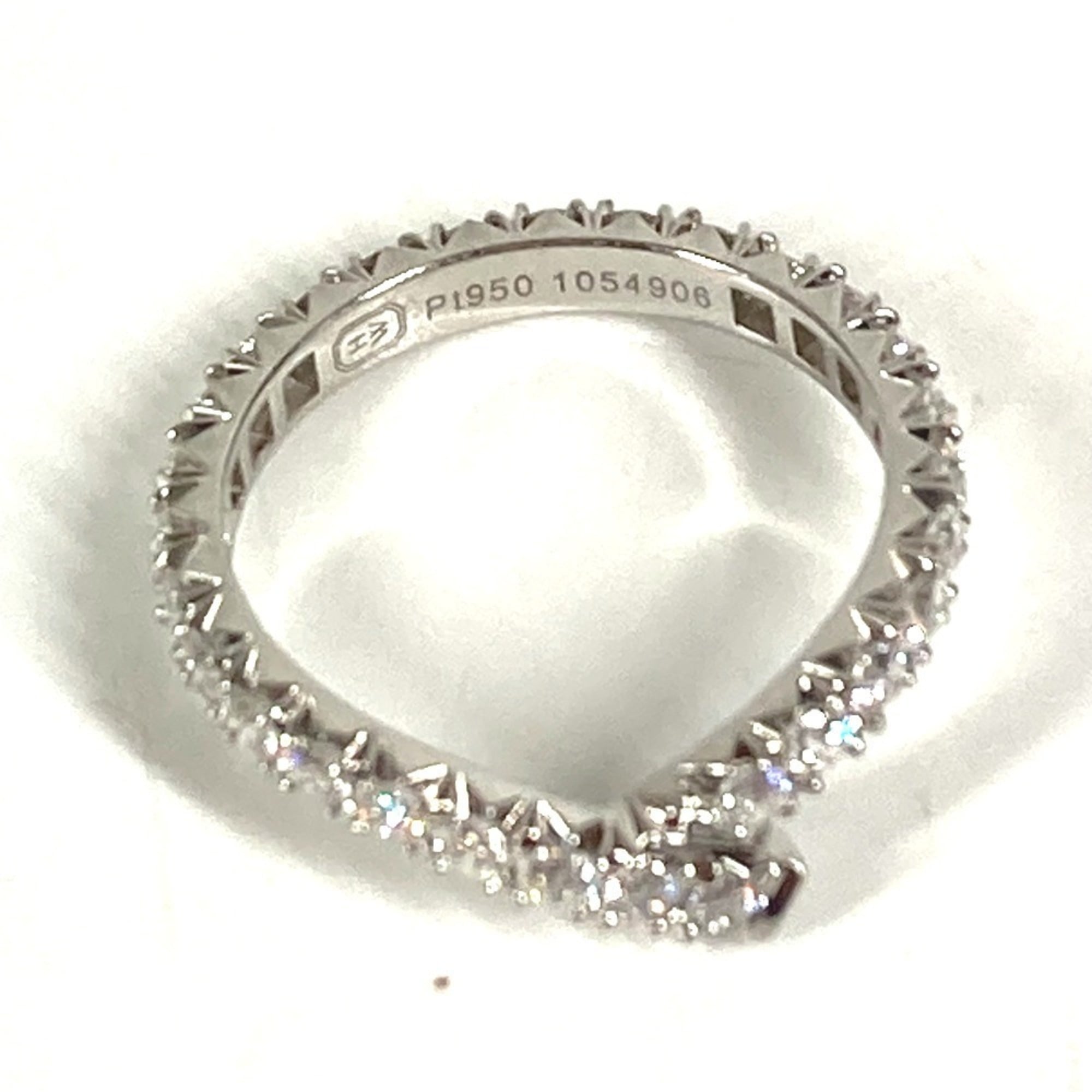 Harry Winston Silver Platinum 950 Band Ring (Pre-Owned)