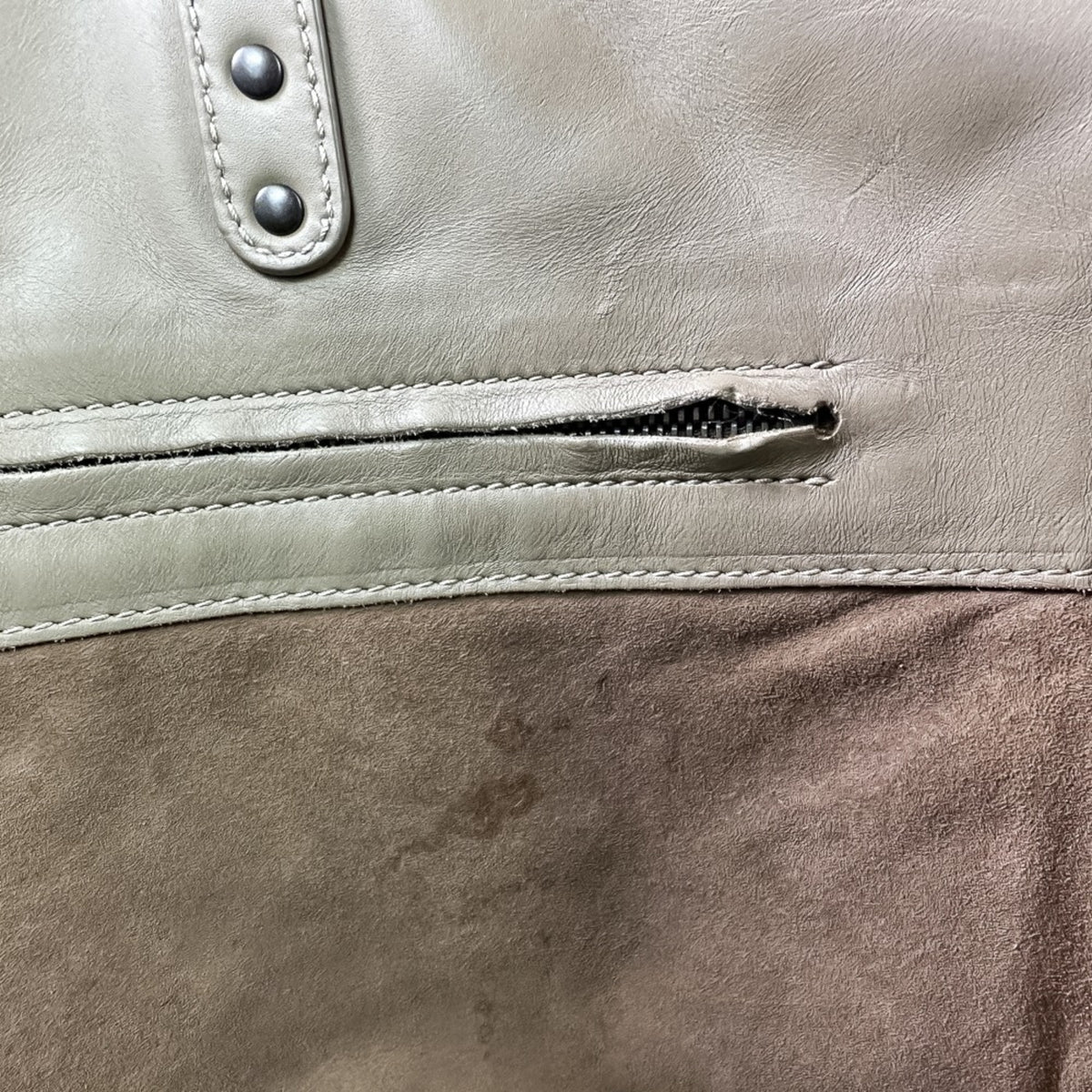 Bottega Veneta Grayish Leather Tote Bag (Pre-Owned)