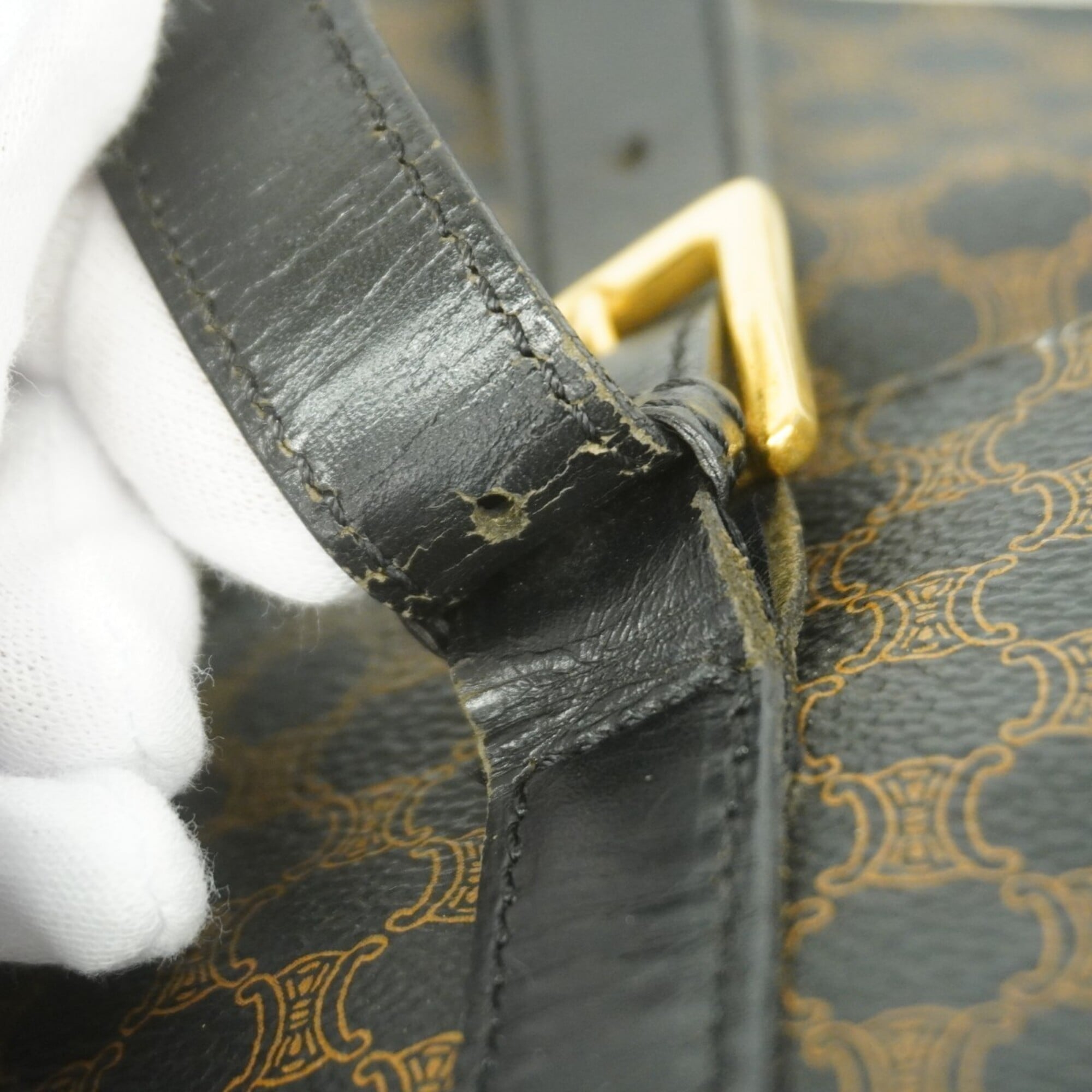 Celine Black Pvc Tote Bag (Pre-Owned)