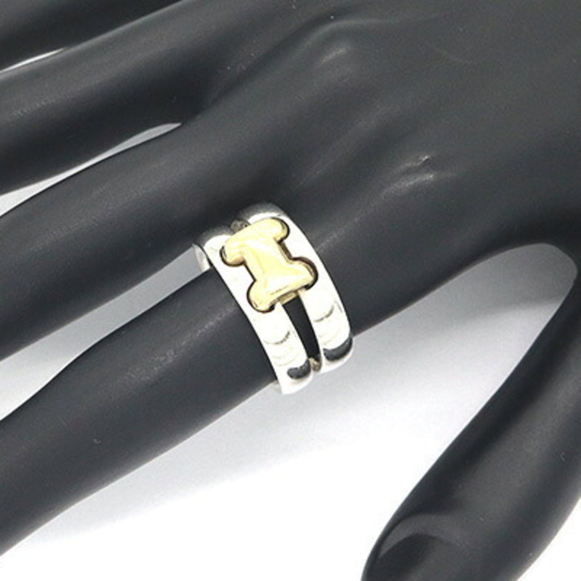Hermes Black Yellow Sterling Silver 925 Yellow Gold (Pre-Owned)