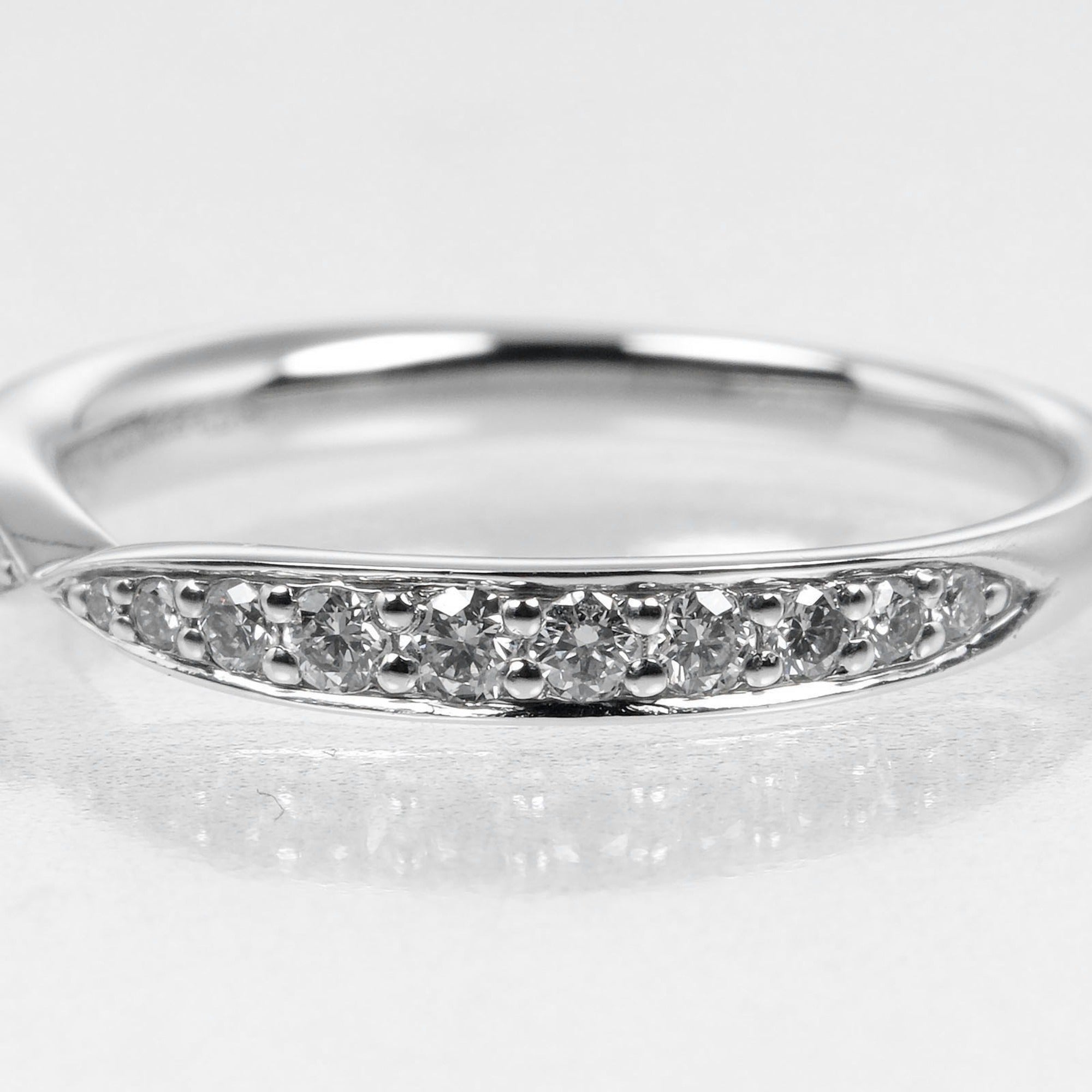 Tiffany Platinum Platinum 950 Band Ring (Pre-Owned)