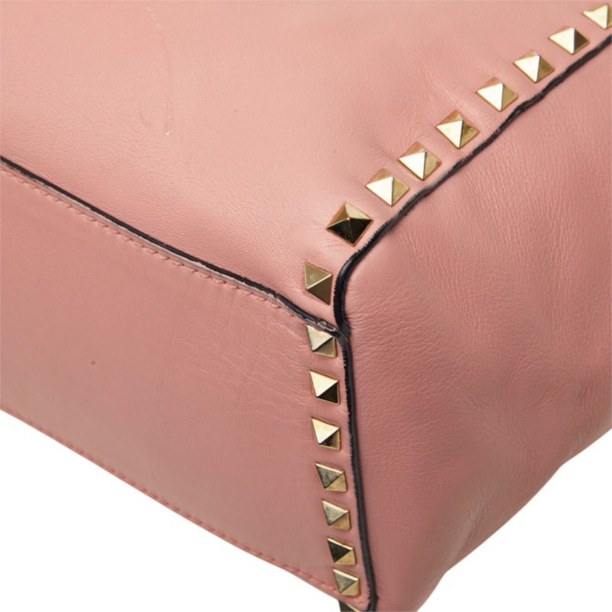Valentino Pink Leather Handbag Shoulder Bag (Pre-Owned)