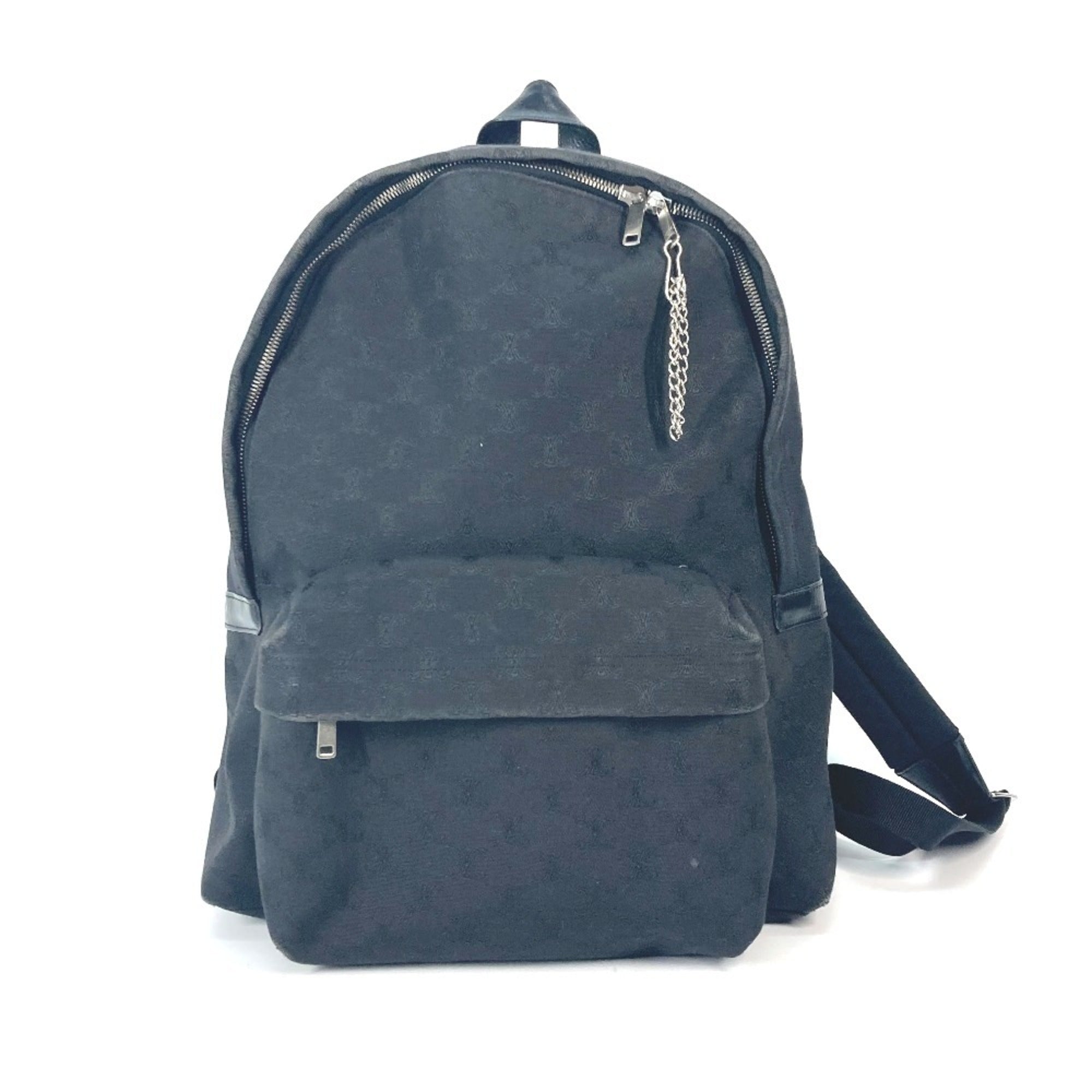 Celine Black Canvas Leather Backpack (Pre-Owned)