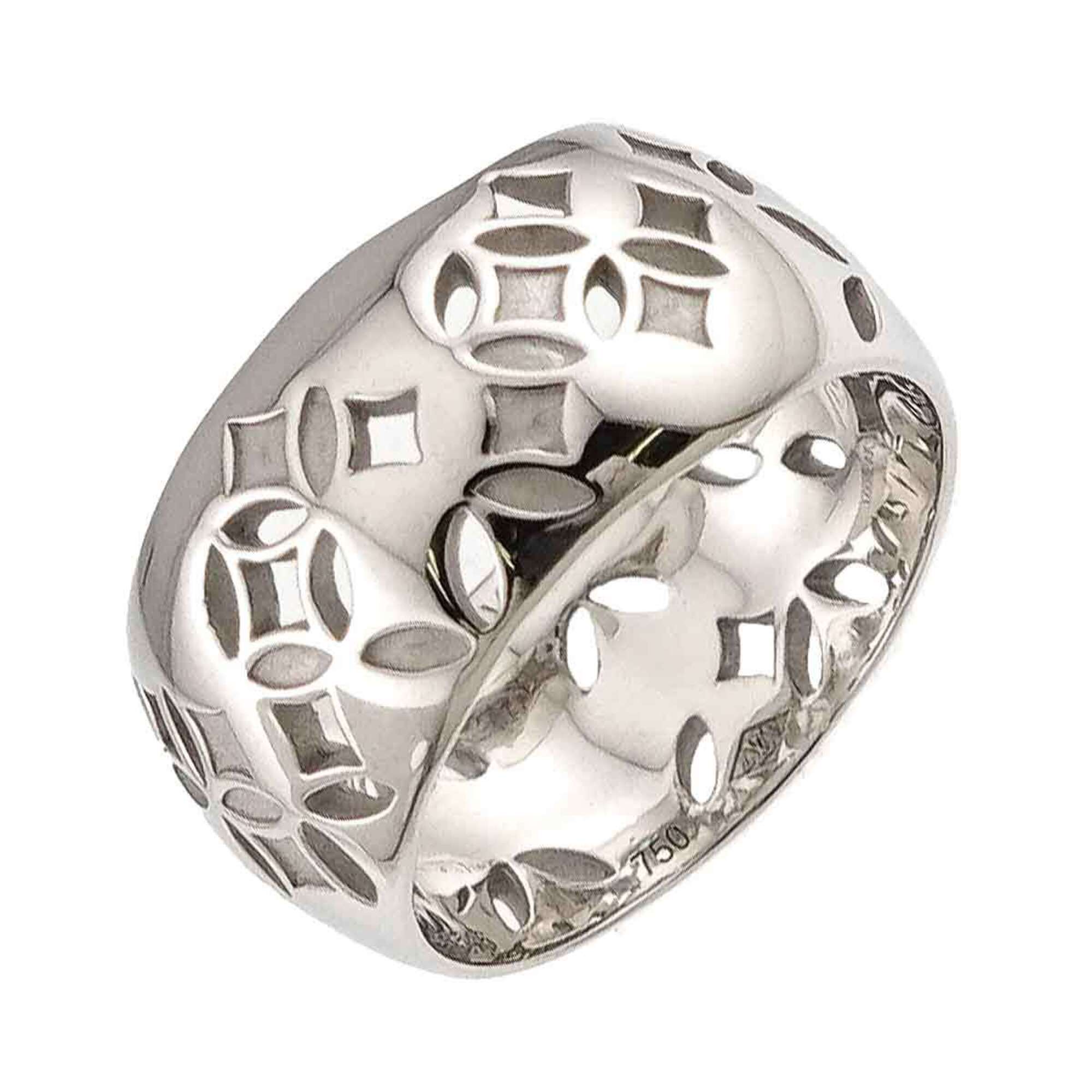 Louis Vuitton White Gold (18K) Band Ring (Pre-Owned)