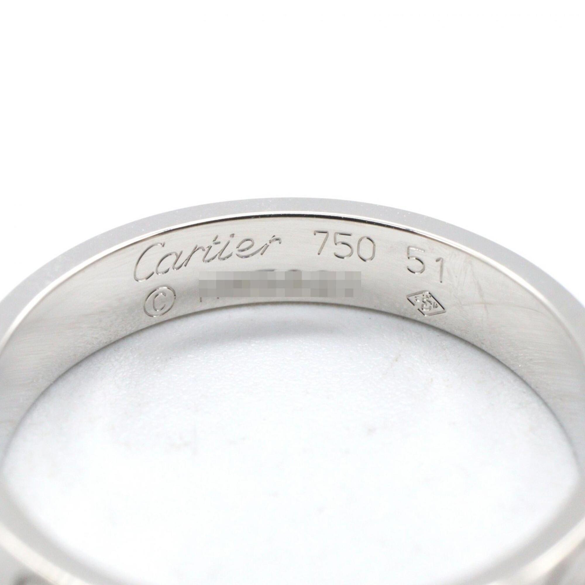 Cartier Silver White Gold (18K) Band Ring (Pre-Owned)