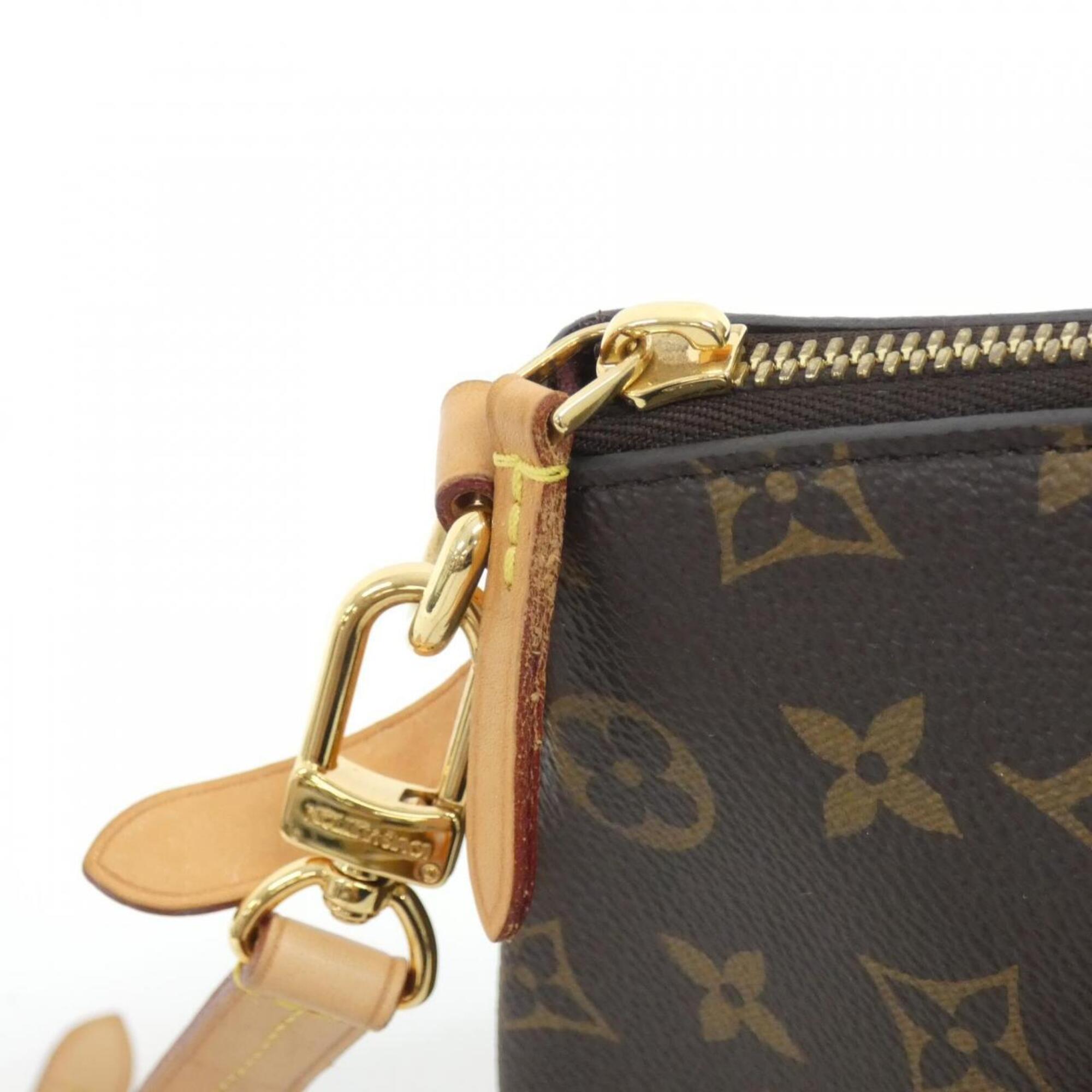 Louis Vuitton Marron Coated Canvas Handbag (Pre-Owned)