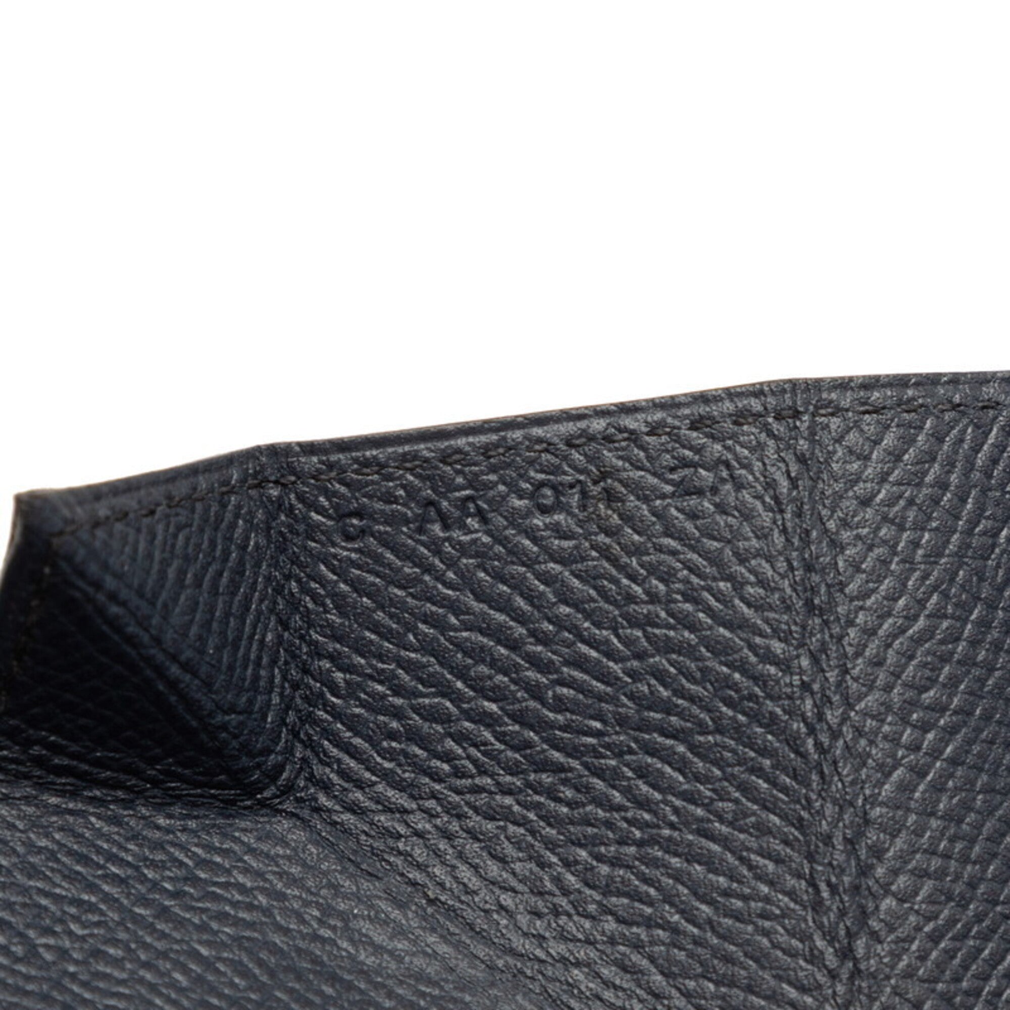 Hermes Gray Epsom Leather Coin Purse/Coin Case (Pre-Owned)