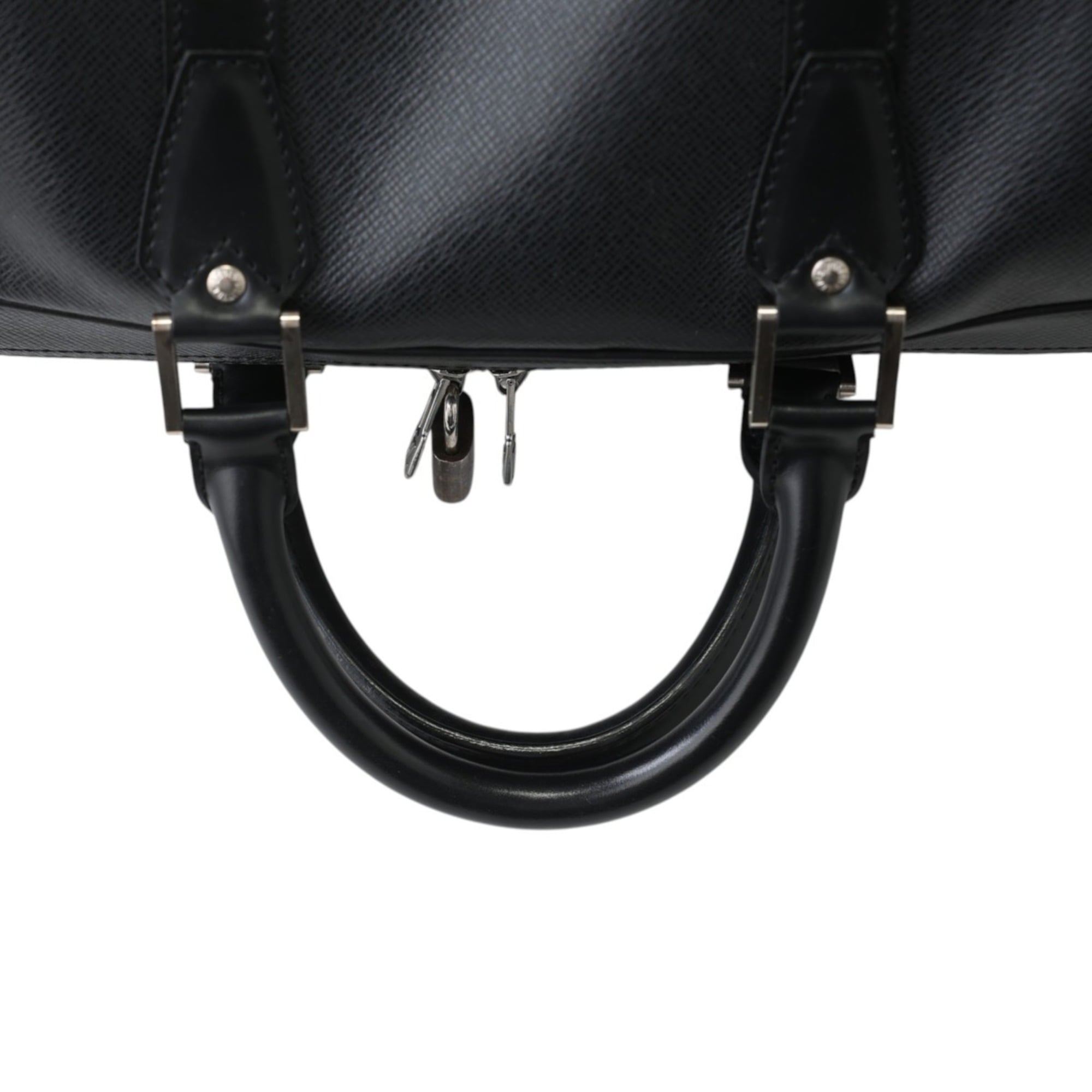 Louis Vuitton Black Taiga Leather Boston Bag Shoulder Bag (Pre-Owned)