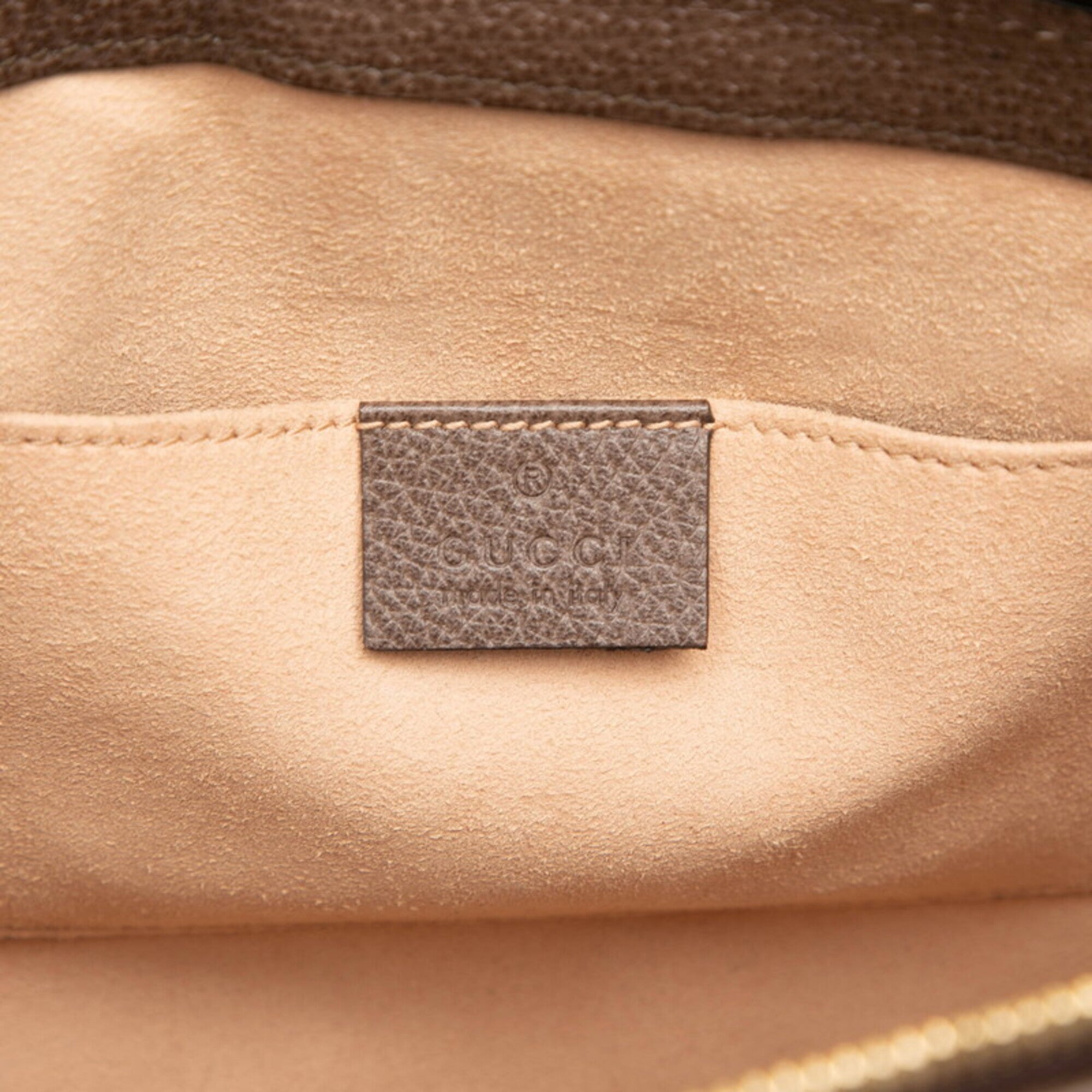 Gucci Beige Brown Pvc Leather Handbag Shoulder Bag (Pre-Owned)
