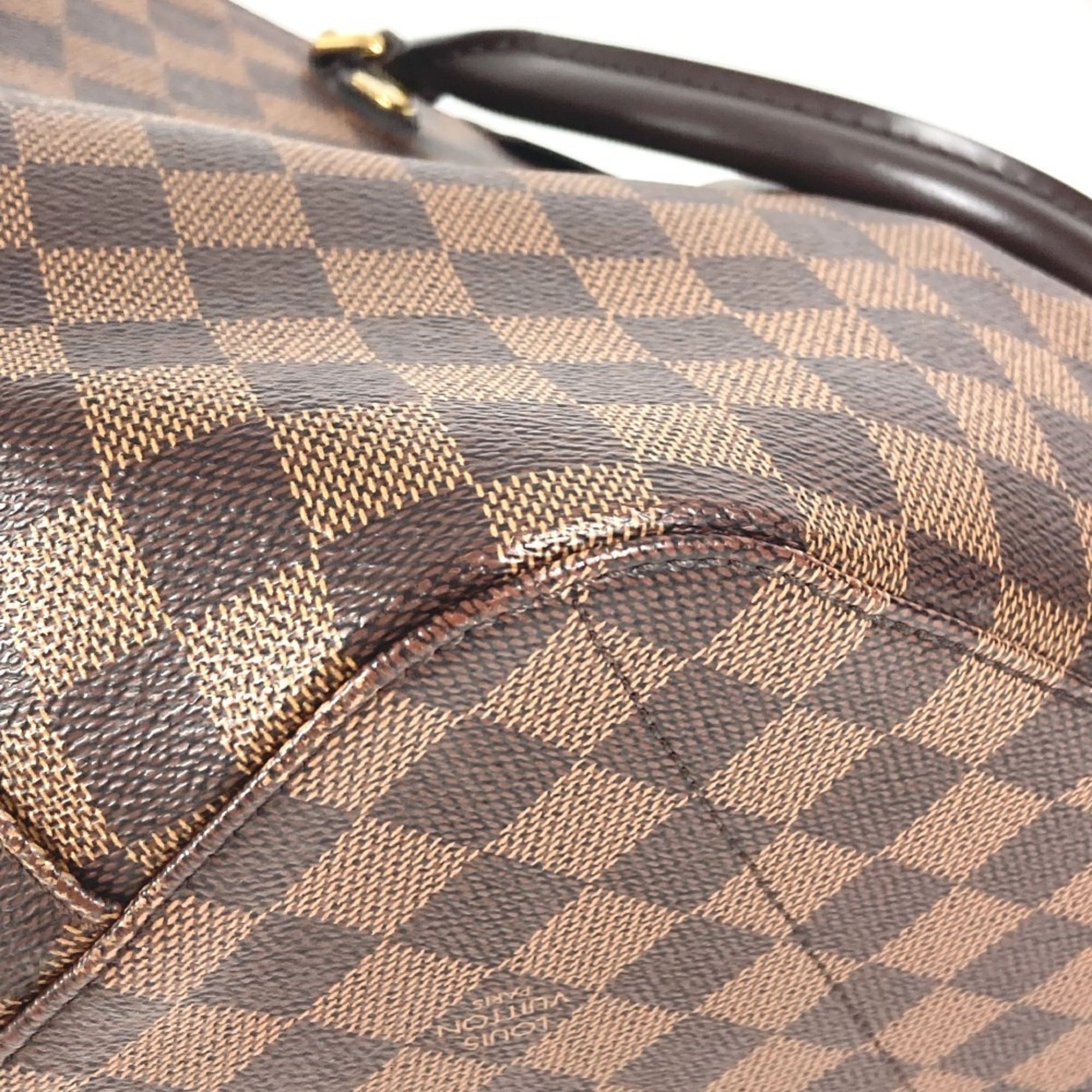 Louis Vuitton Brown Damier Canvas Handbag Tote Bag (Pre-Owned)