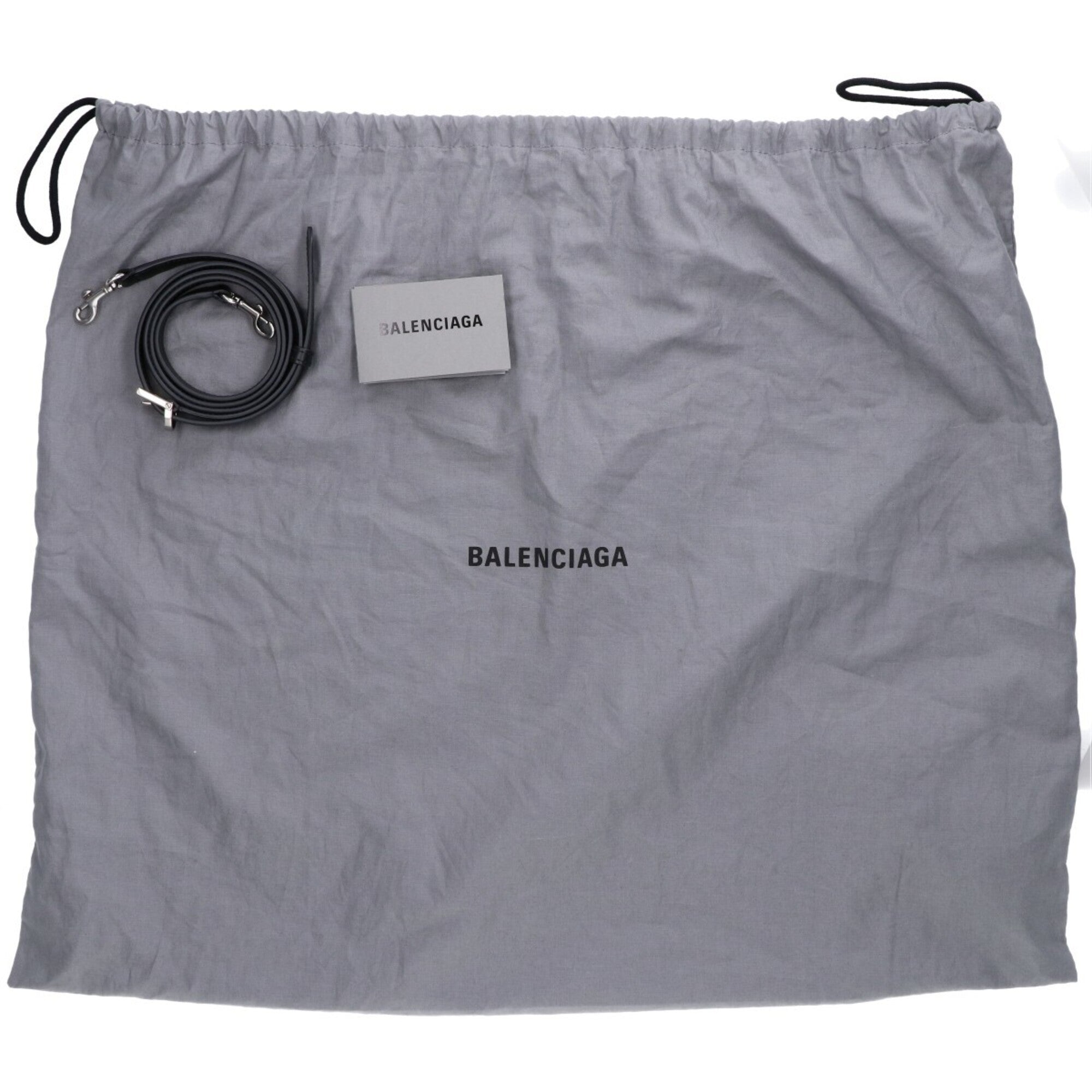 Balenciaga Black Leather Shoulder Bag (Pre-Owned)