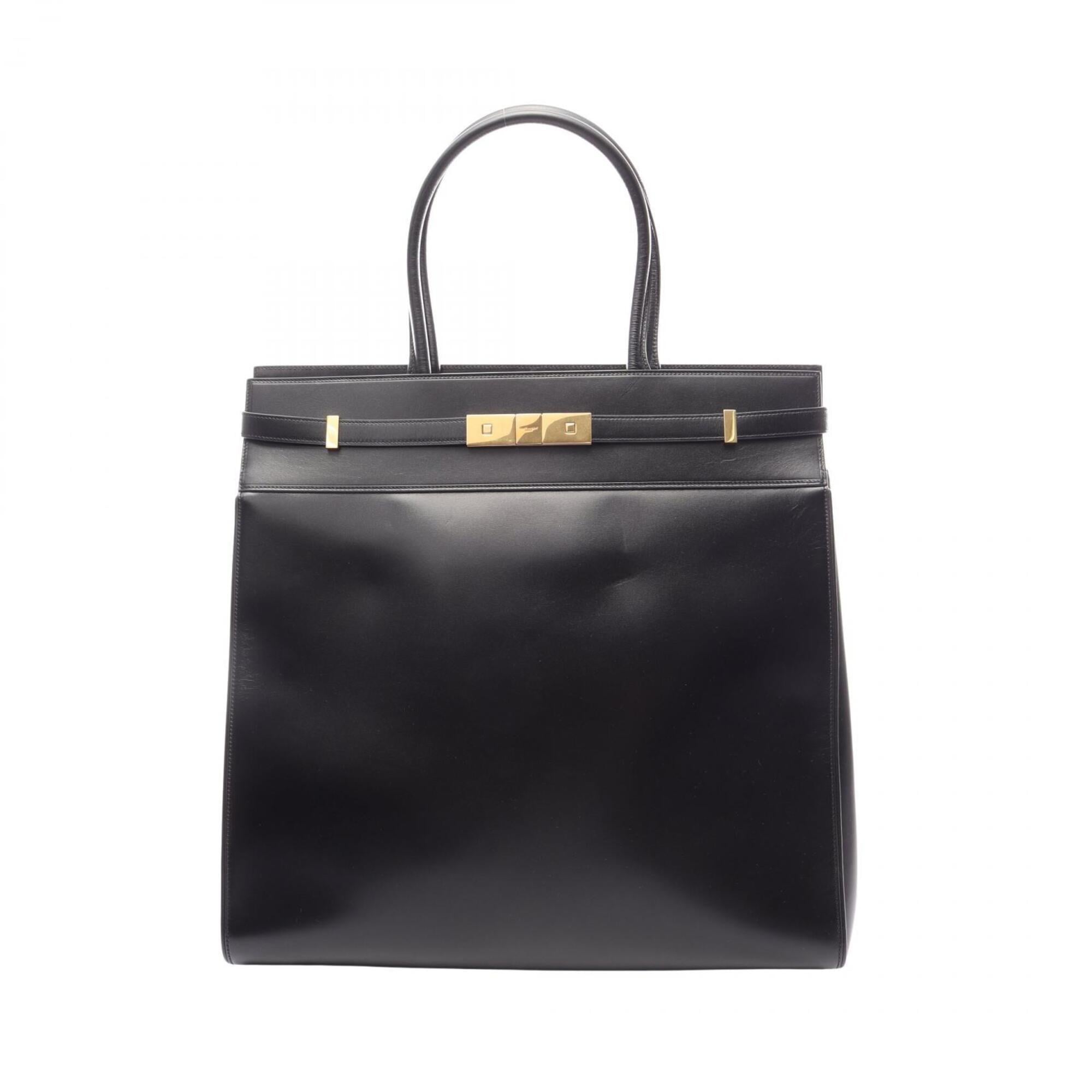 Yves Saint Laurent Black Leather Tote Bag (Pre-Owned)
