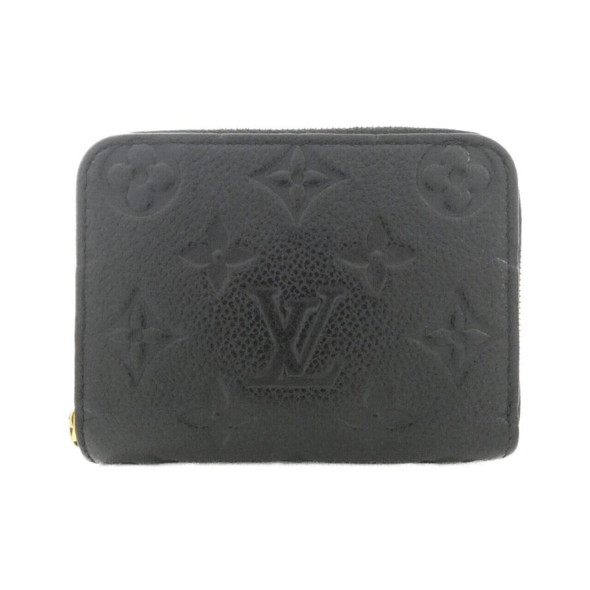 Louis Vuitton Black Leather Coin Purse/Coin Case (Pre-Owned)