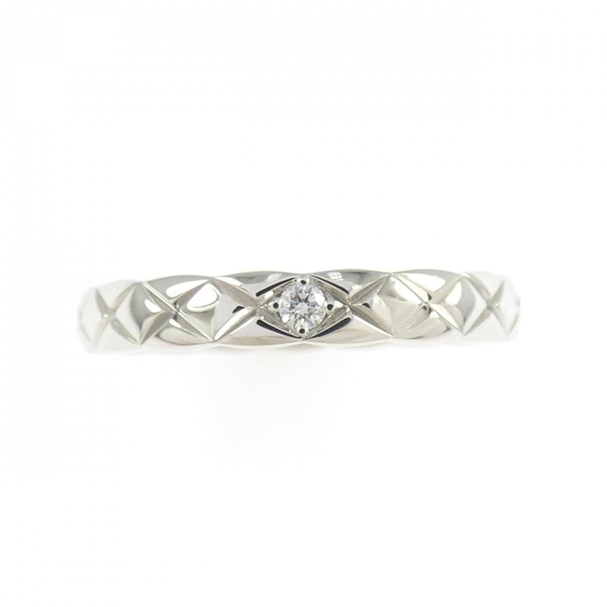 Chanel Platinum 950 Band Ring (Pre-Owned)