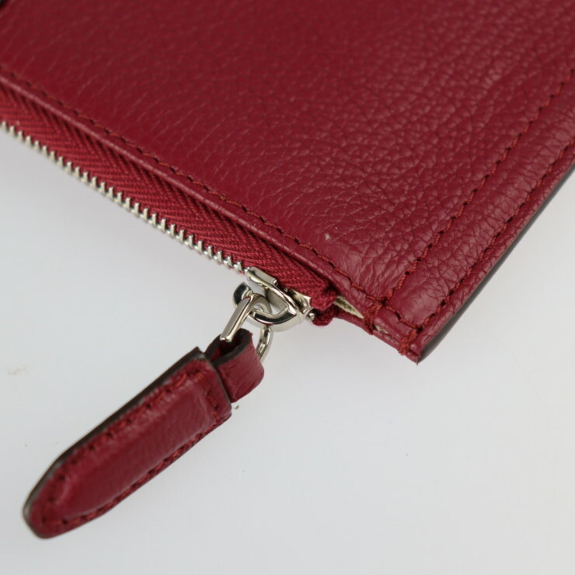 Givenchy Bordeaux Leather Clutch Bag Handbag Pouch (Pre-Owned)