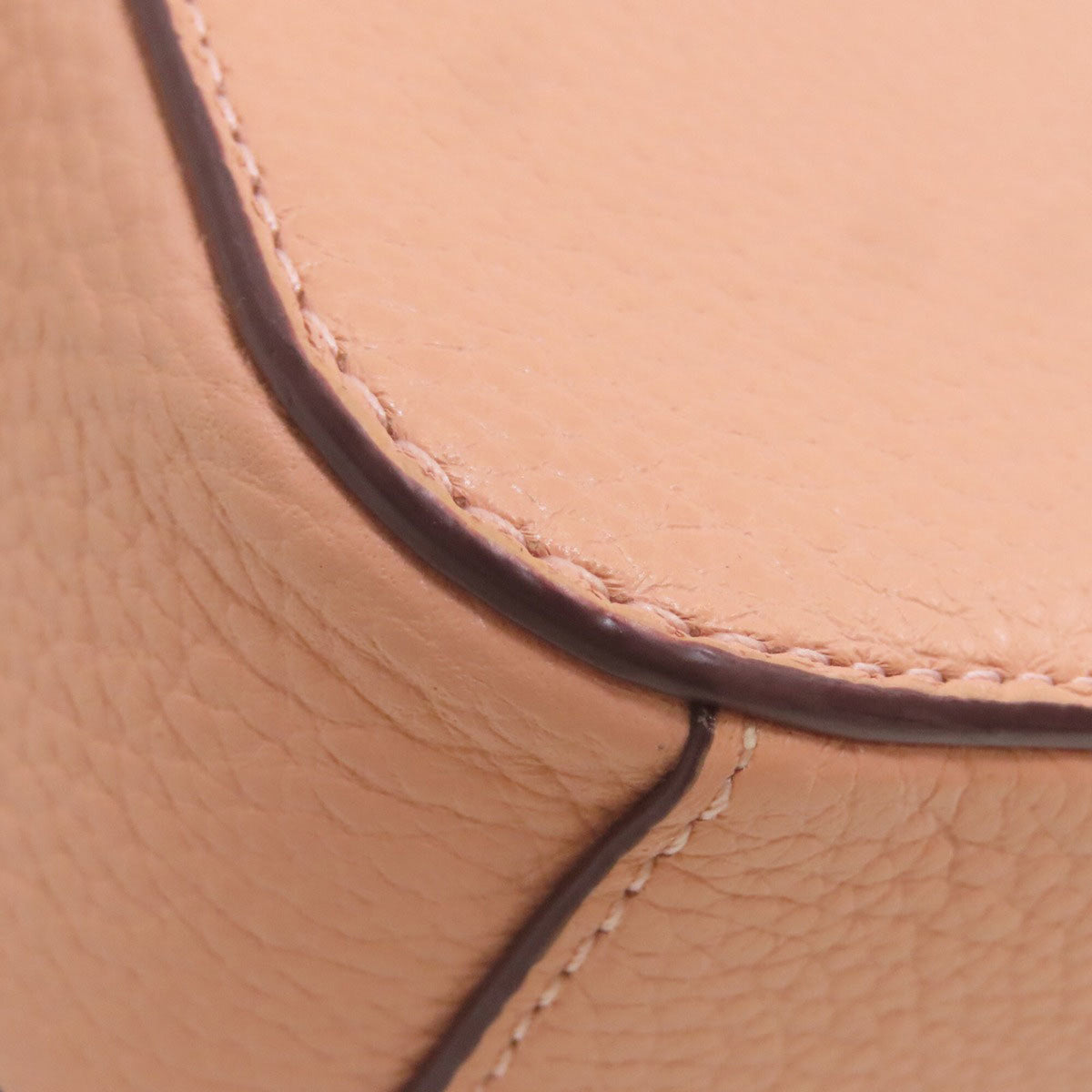 Coach Salmon Pink Leather Shoulder Bag (Pre-Owned)