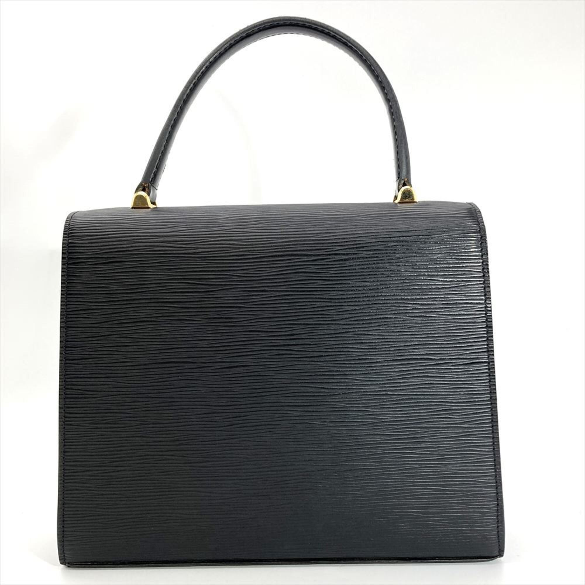 Louis Vuitton Black Noir Epi Leather Handbag (Pre-Owned)